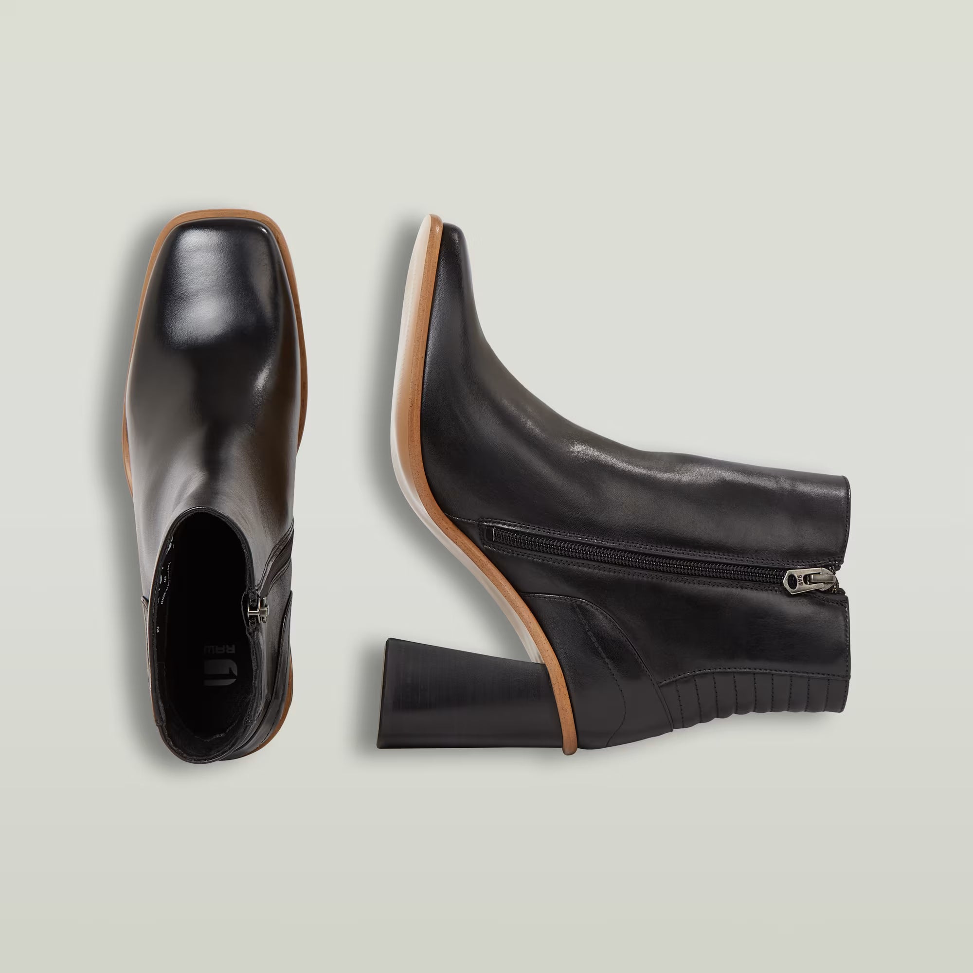 G-Star Raw - Ringer Mid Leather Boot - Black