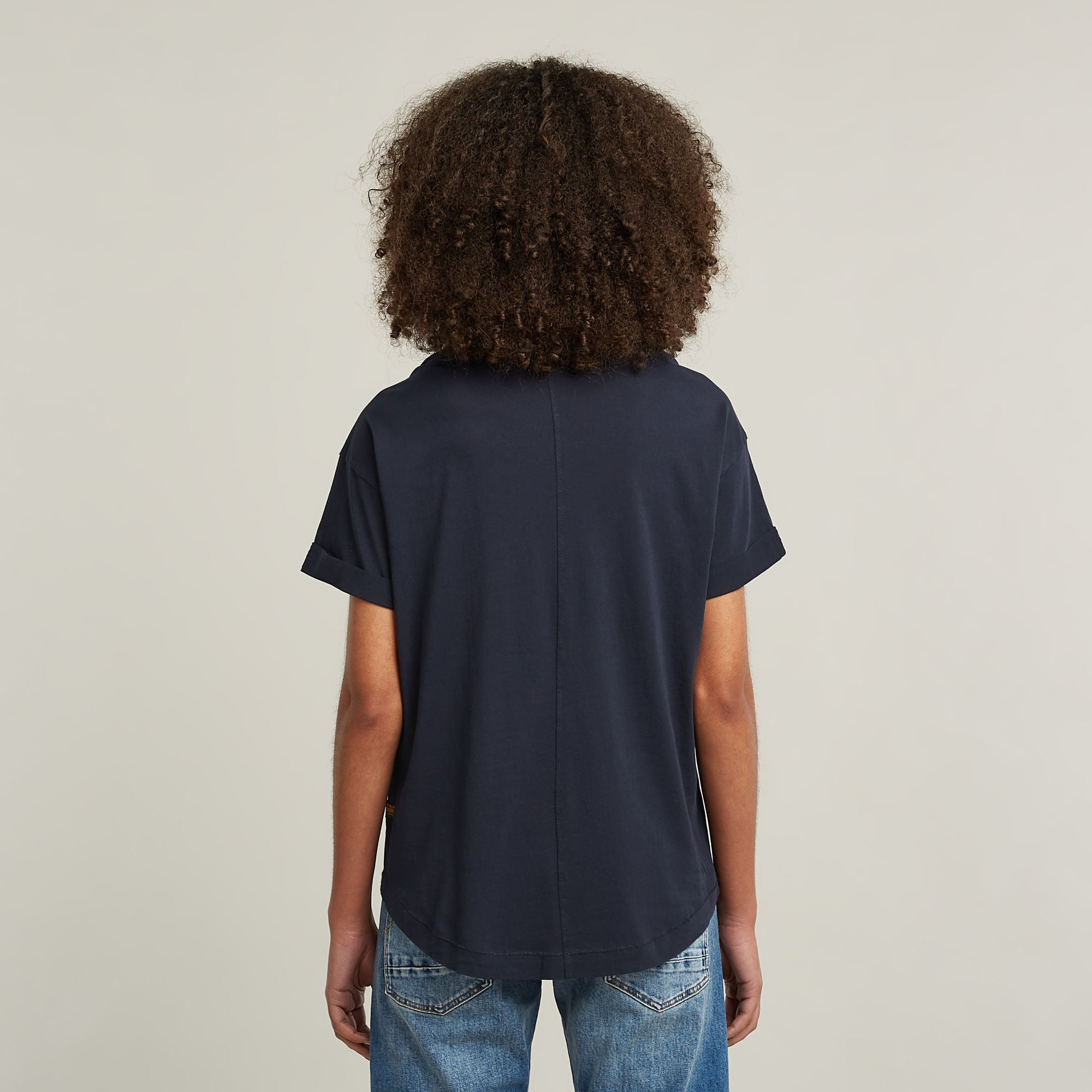 G-Star Raw - Rolled Up Sleeve Boyfriend Top - Osaka Blue