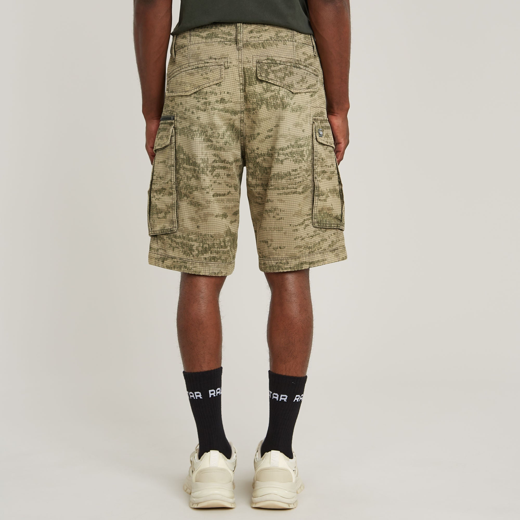 G-Star Raw - Rovic Zip Relaxed 1/2 Short - Light Toggee Shadow Camo