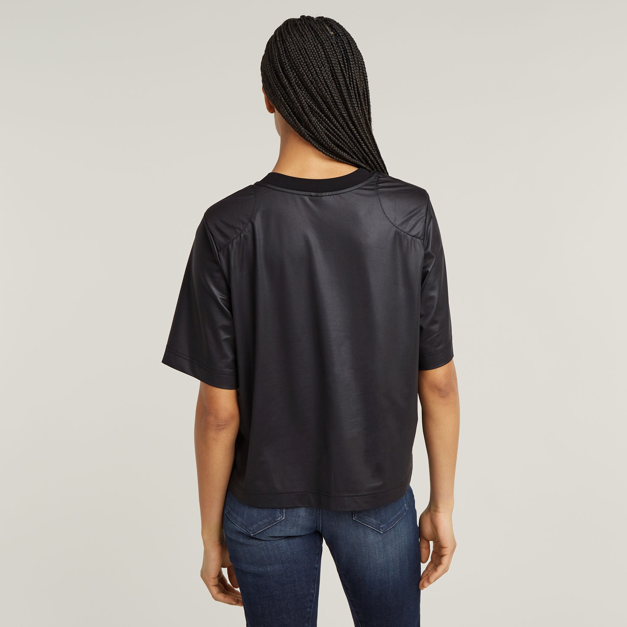 G-Star Raw - Shoulder Padded Dressy Boxy Top - Dark Black