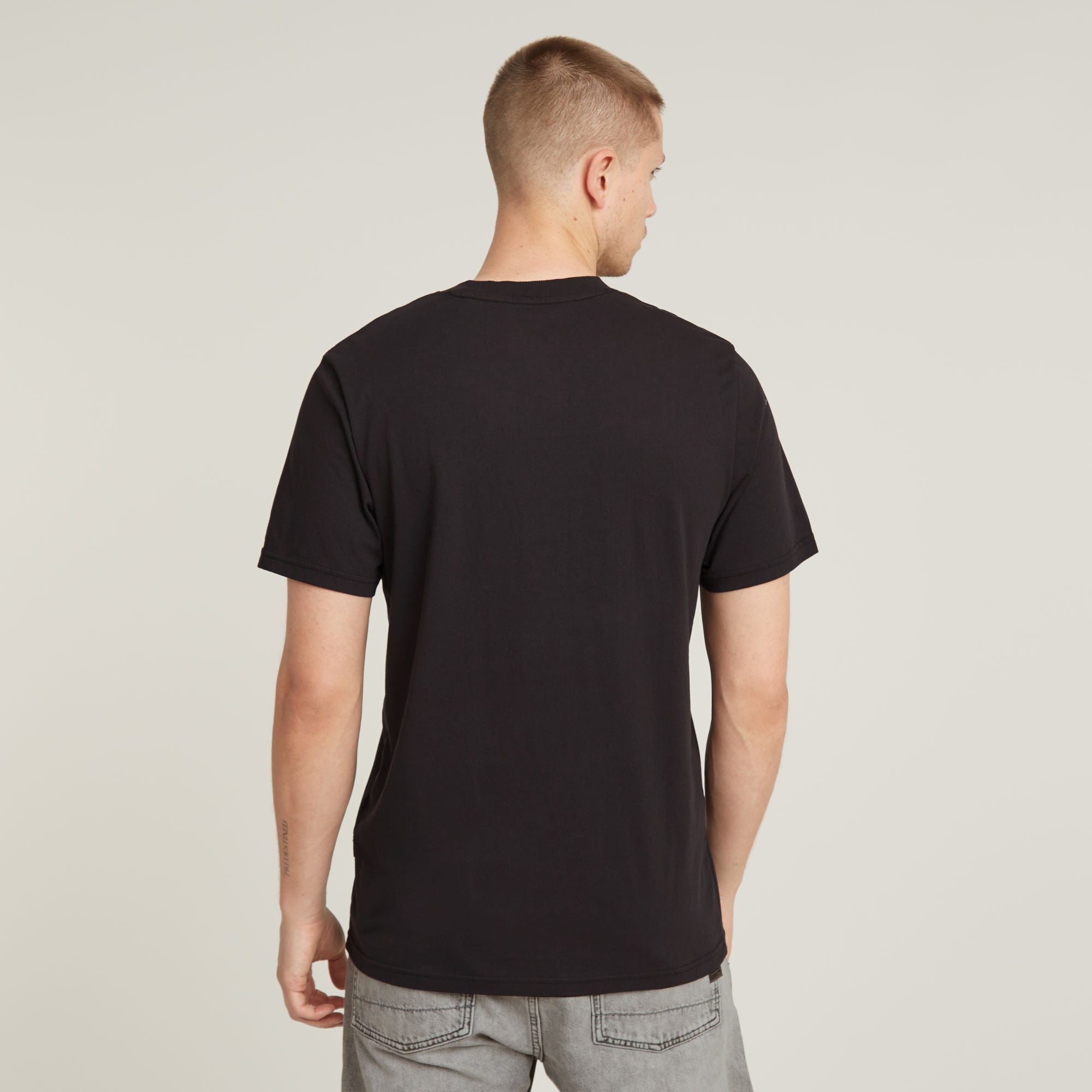 G-Star Raw - Topography Chest Graphic Slim R Tee - Dark Black