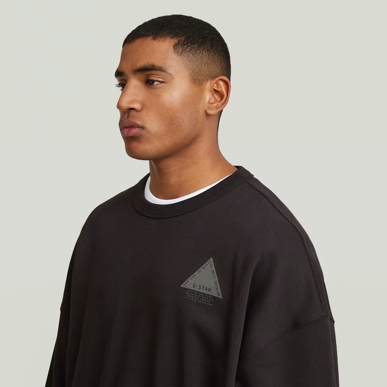 G-Star Raw - Triangle Graphic Sweatshirt - Dark Black