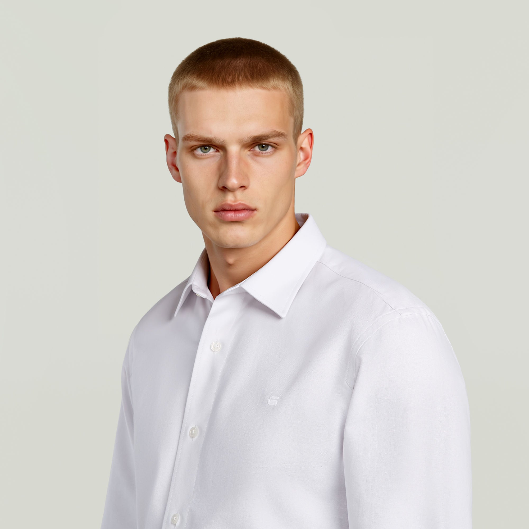 G-Star Raw - Uniform Slim LS Shirt - White/White Oxford