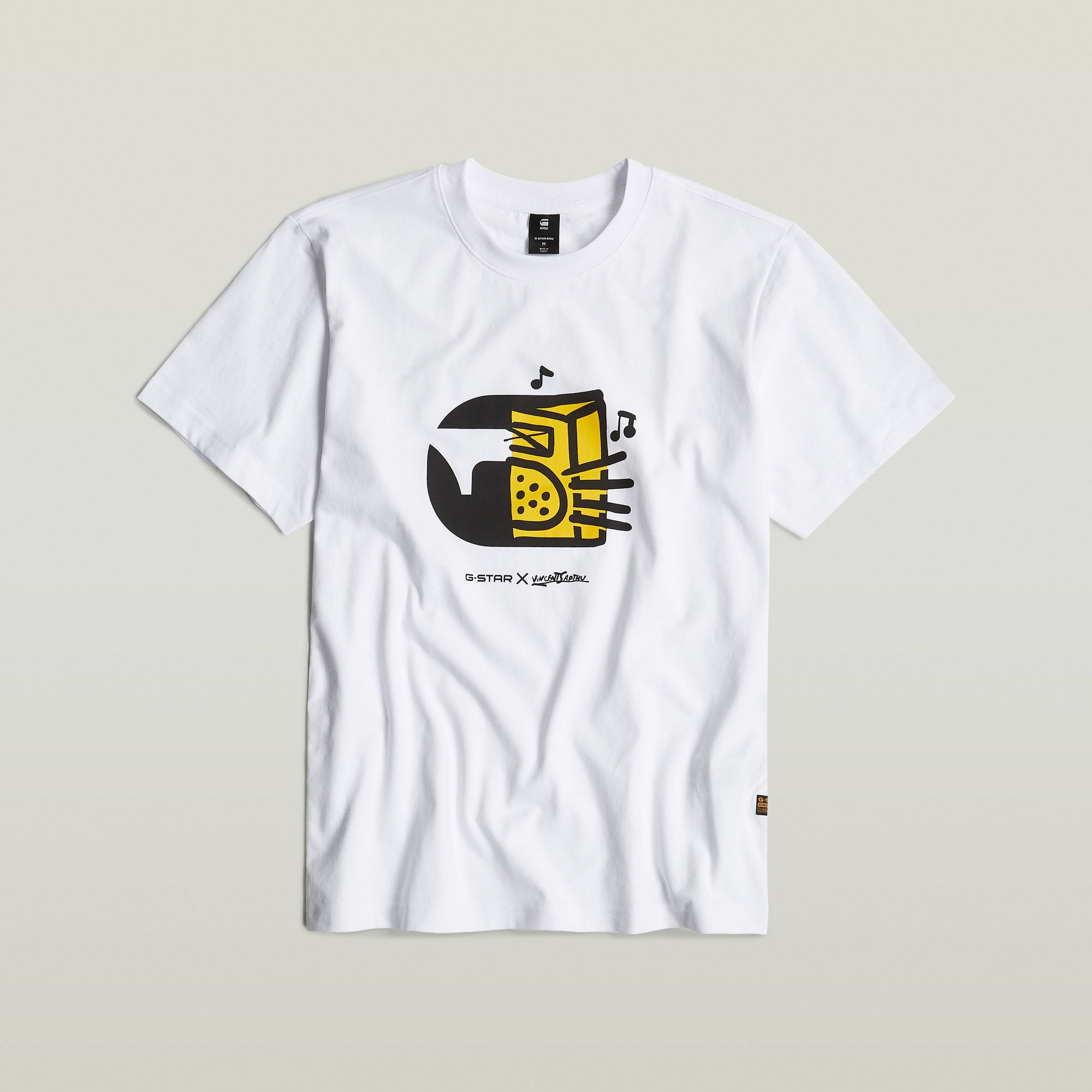 G-Star Raw - Boombox Cartoon Loose Tee - White