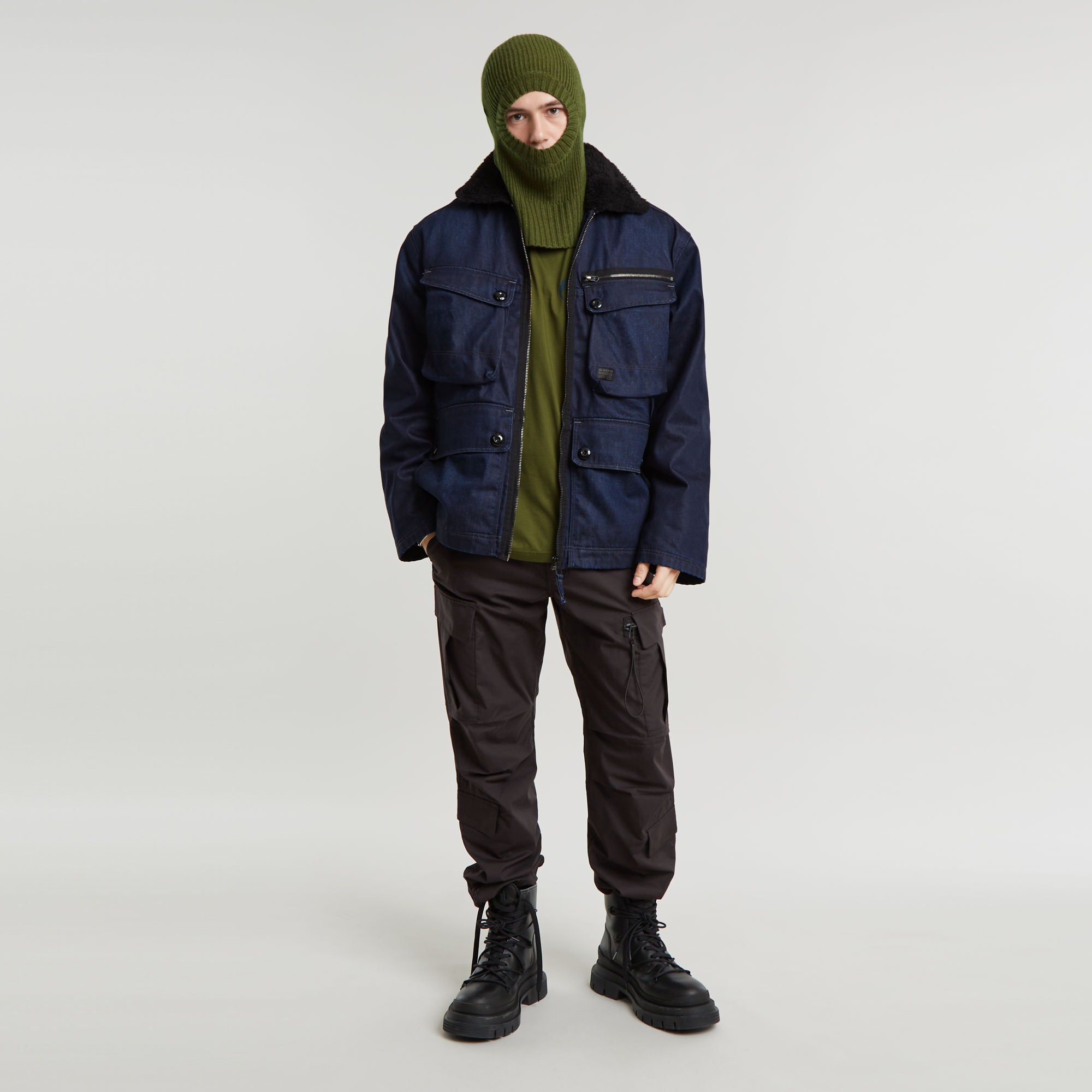 G-Star Raw - Utility Sherpa Jacket - Worn In Deep Frisian Night