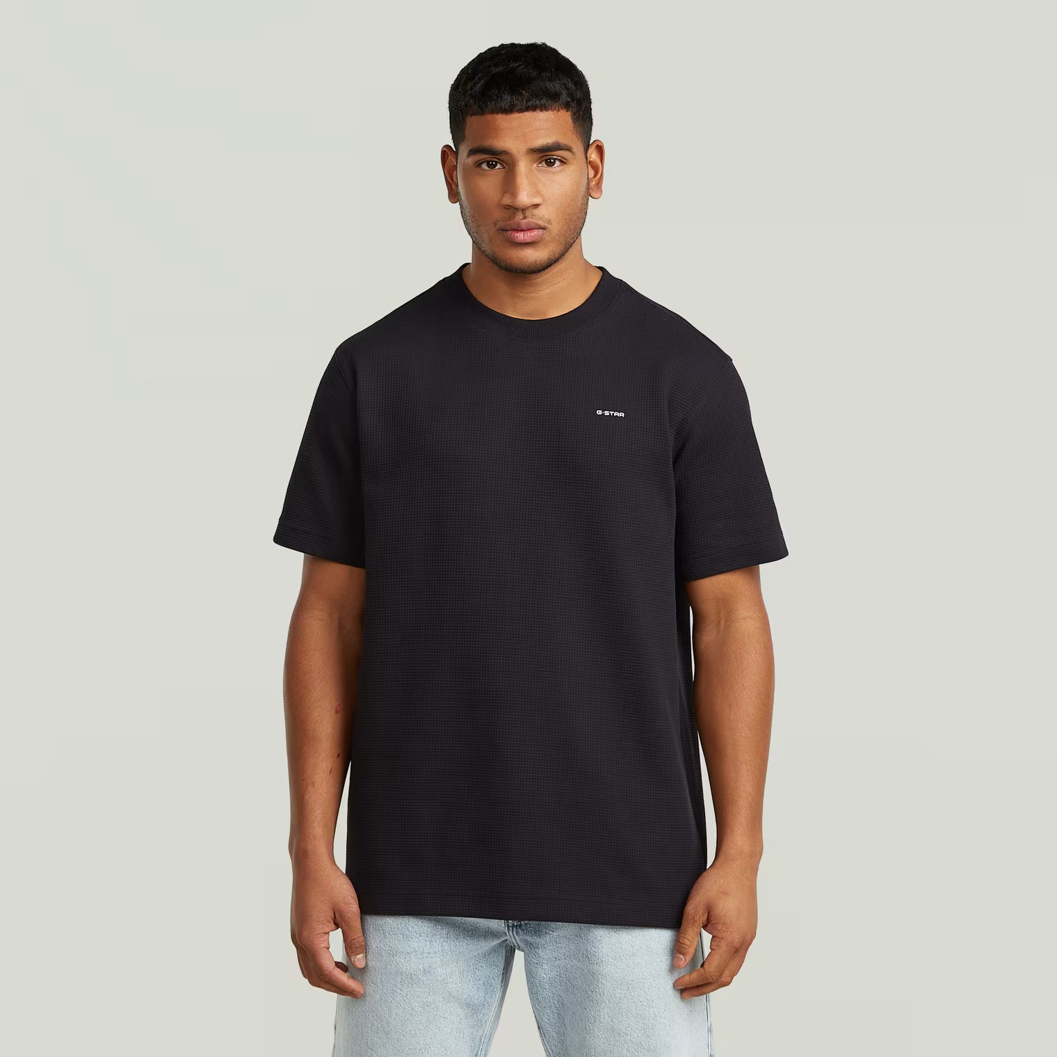 G-Star Raw - Waffle True Regular Tee - Dark Black
