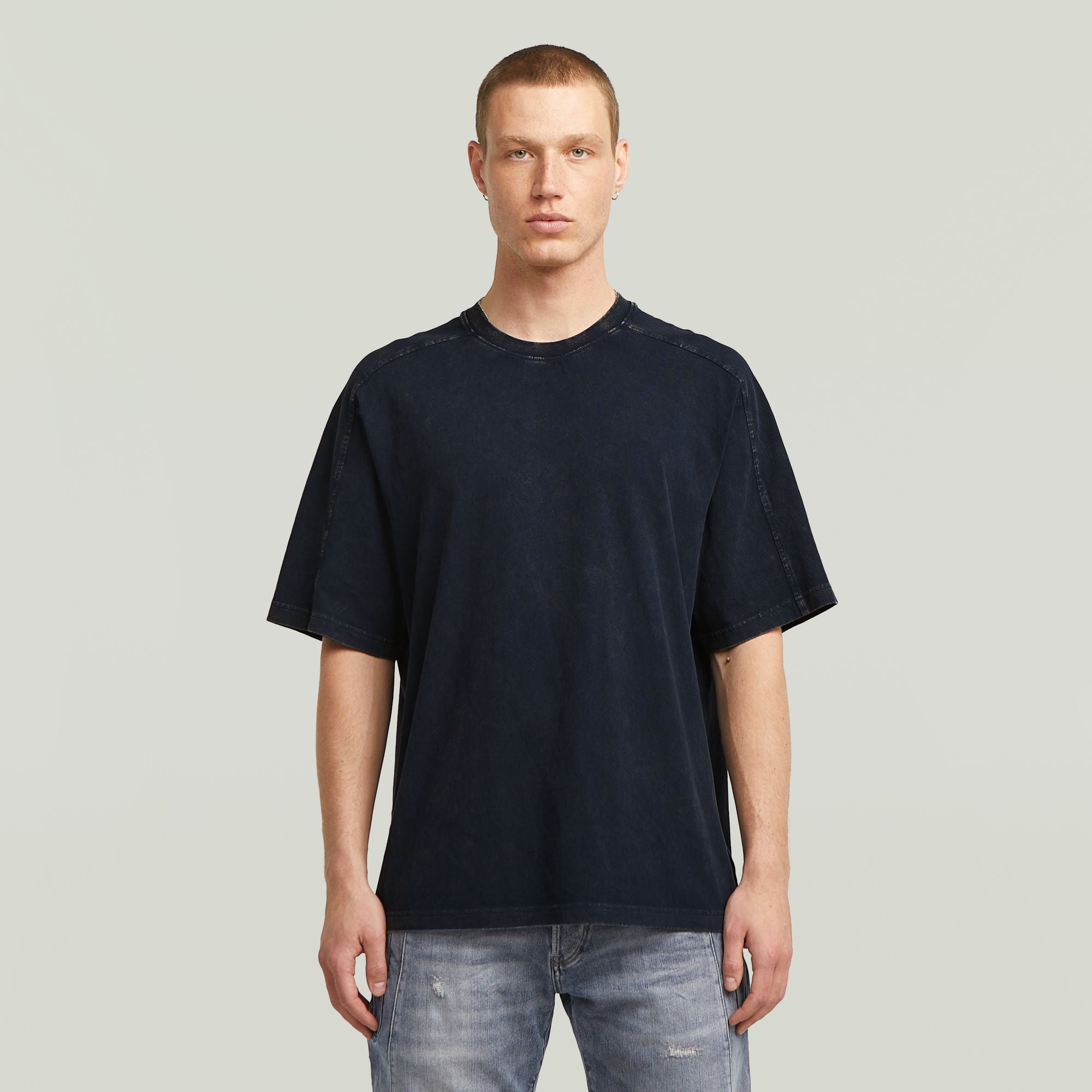 G-Star Raw - Washed Boxy Tee - Dark Patriot Blue Smokey GD