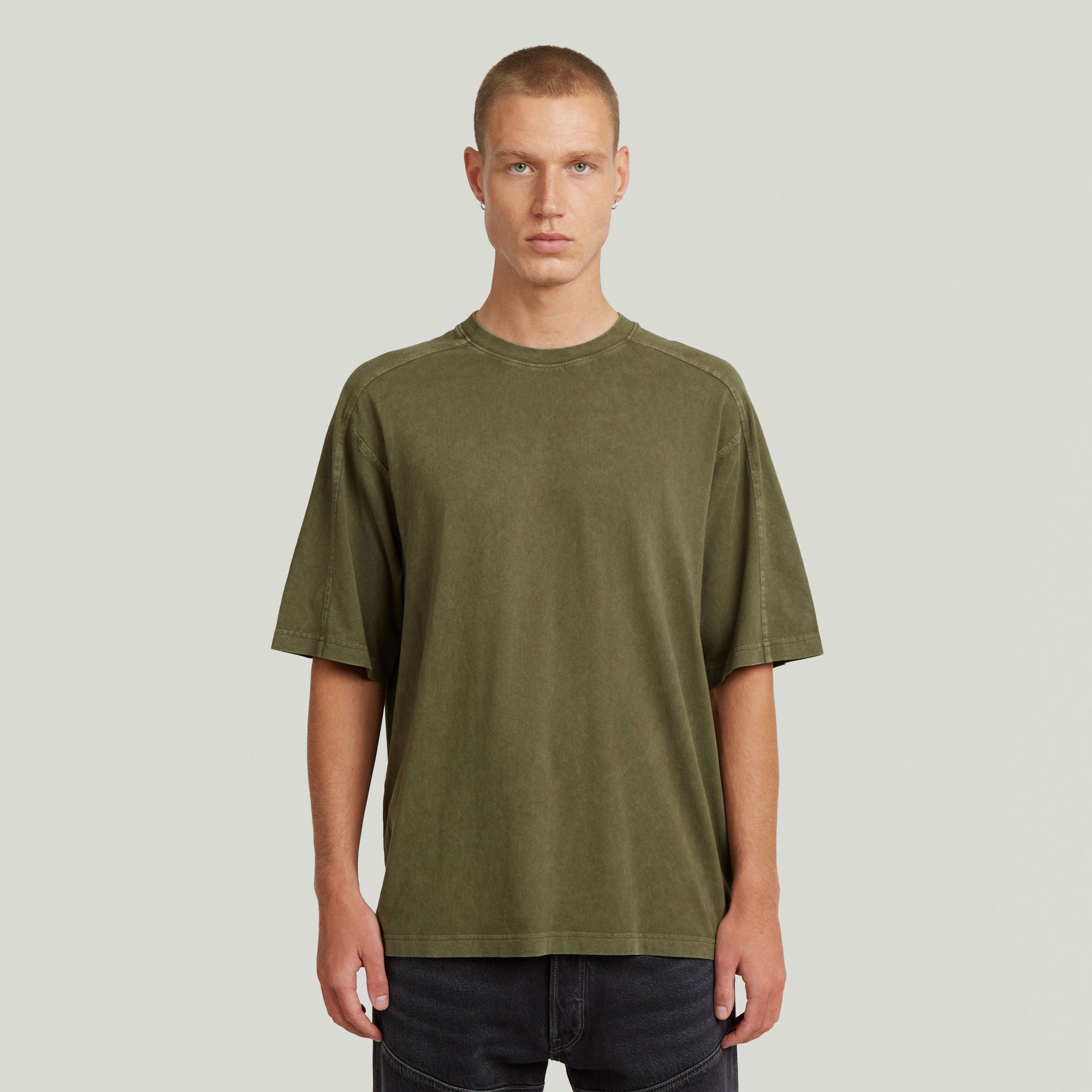 G-Star Raw - Washed Boxy Tee - Combat Smokey GD