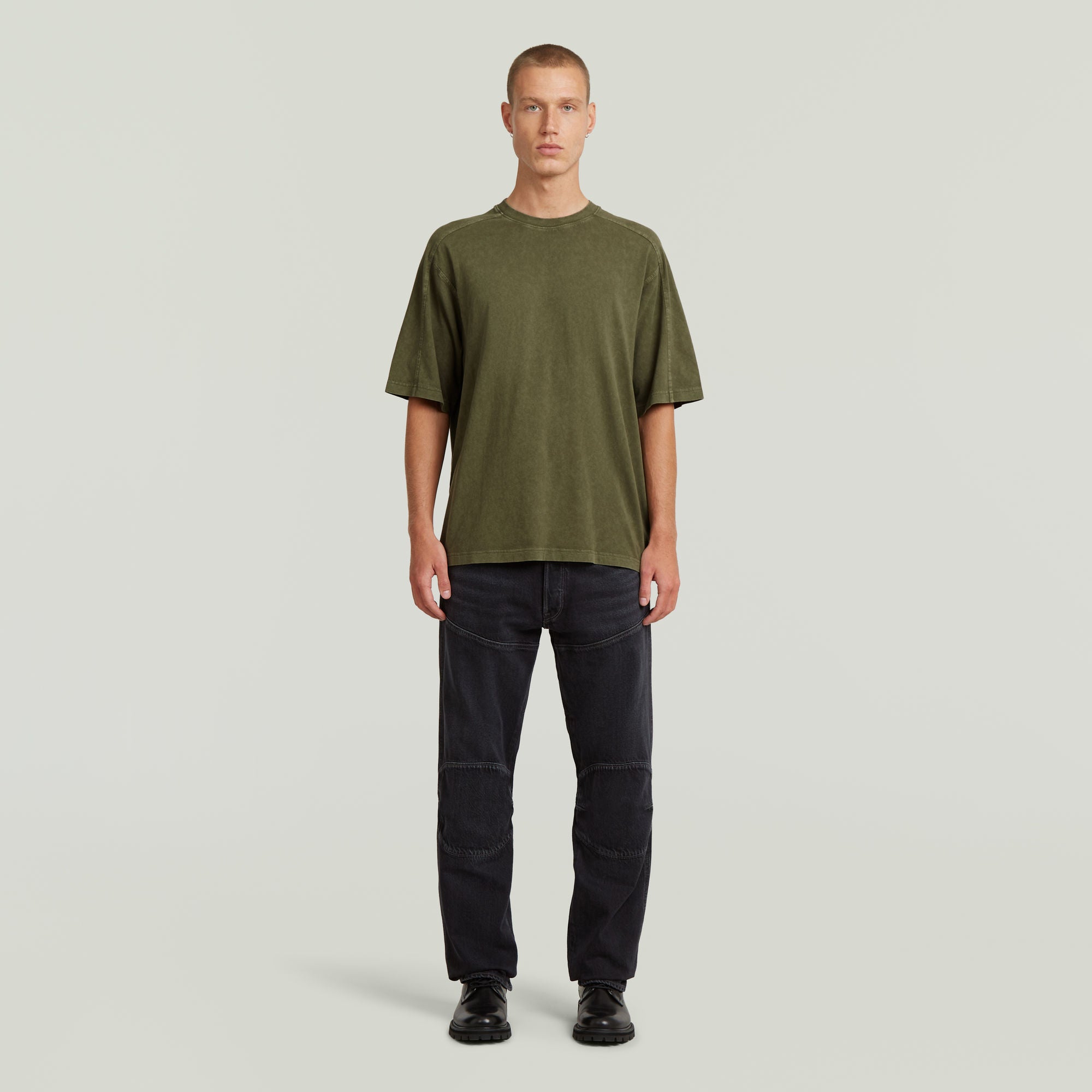 G-Star Raw - Washed Boxy Tee - Combat Smokey GD