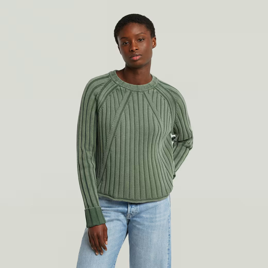 G-Star Raw - Washed Loose Knit - Granite Green GD