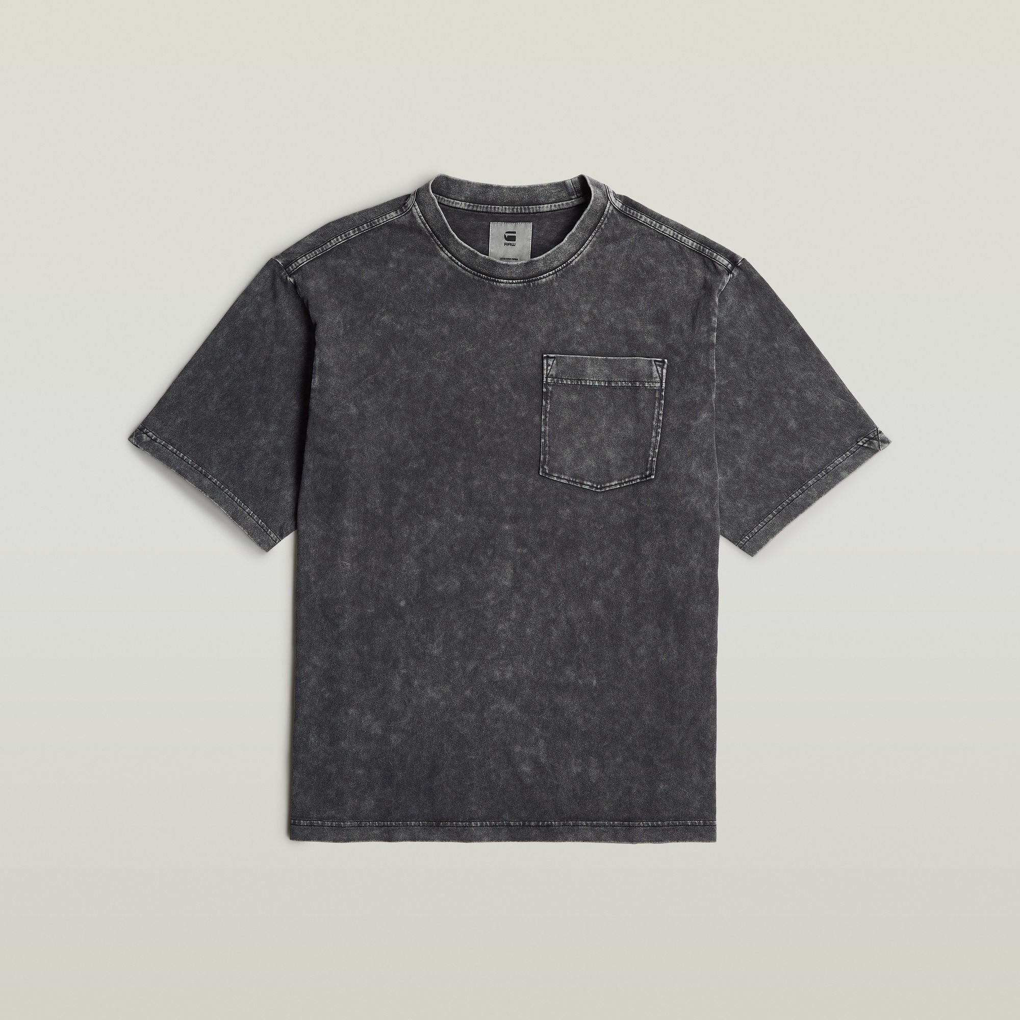 G-Star Raw - Washed Pocket R Tee - Dark Black Smokey GD