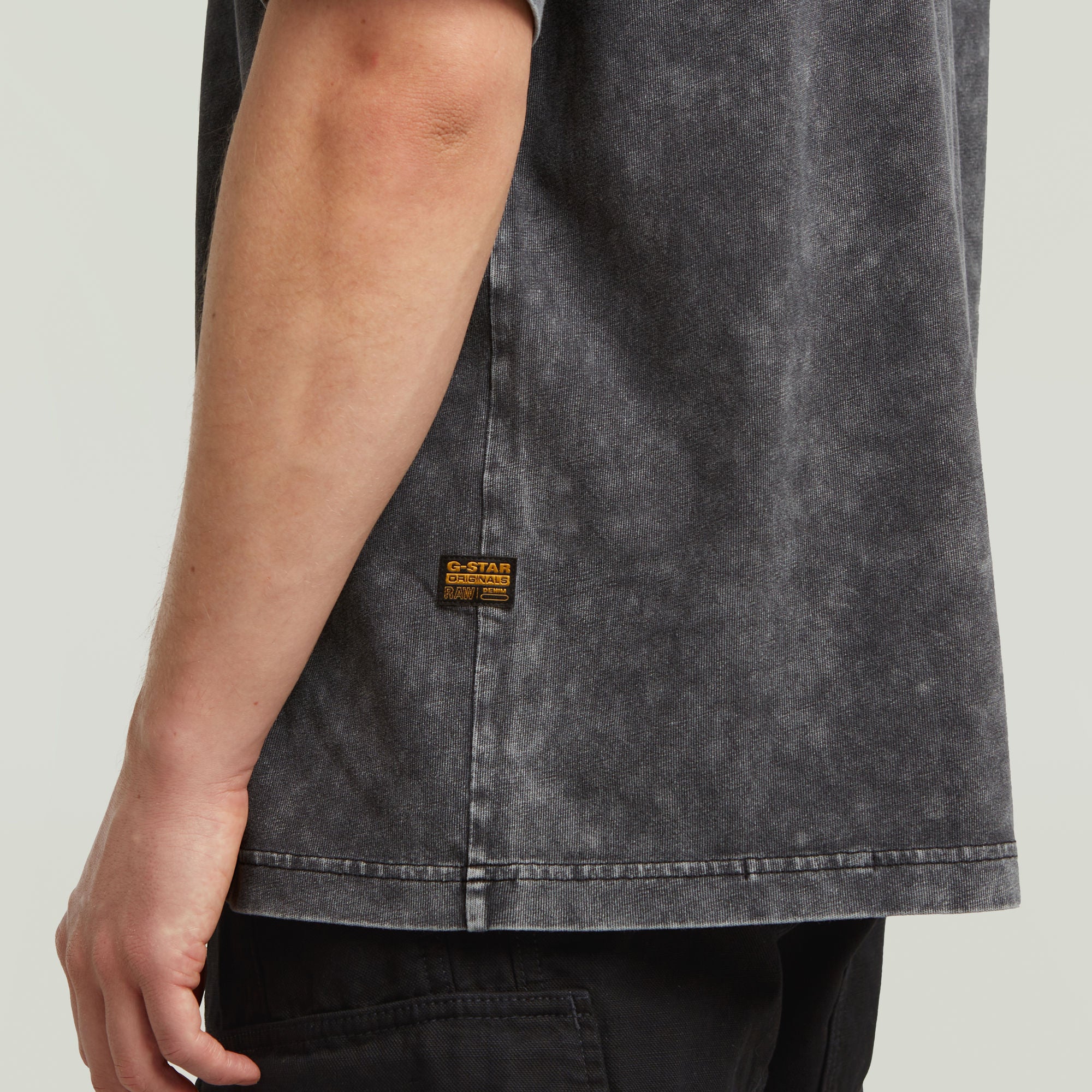 G-Star Raw - Washed Pocket R Tee - Dark Black Smokey GD