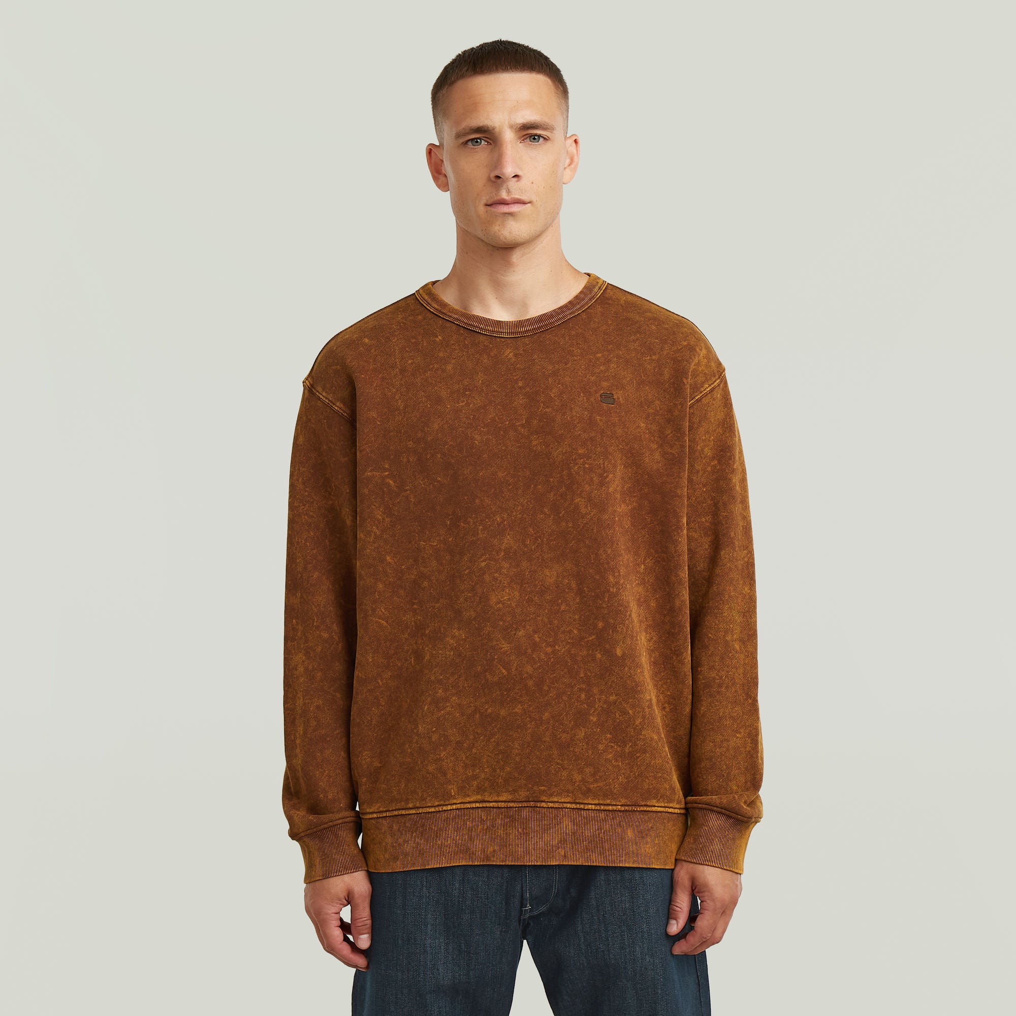 G-Star Raw - Washed R Sweat - Potting Soil Smokey GD