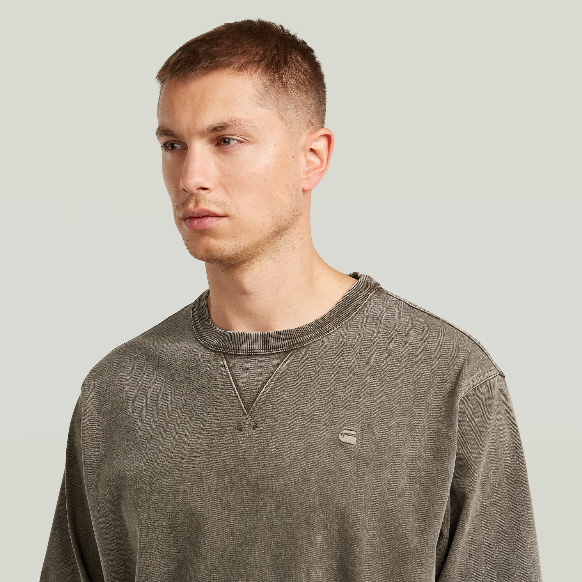 G-Star Raw - Washed Sweatshirt - Wren GD Snow Bleach