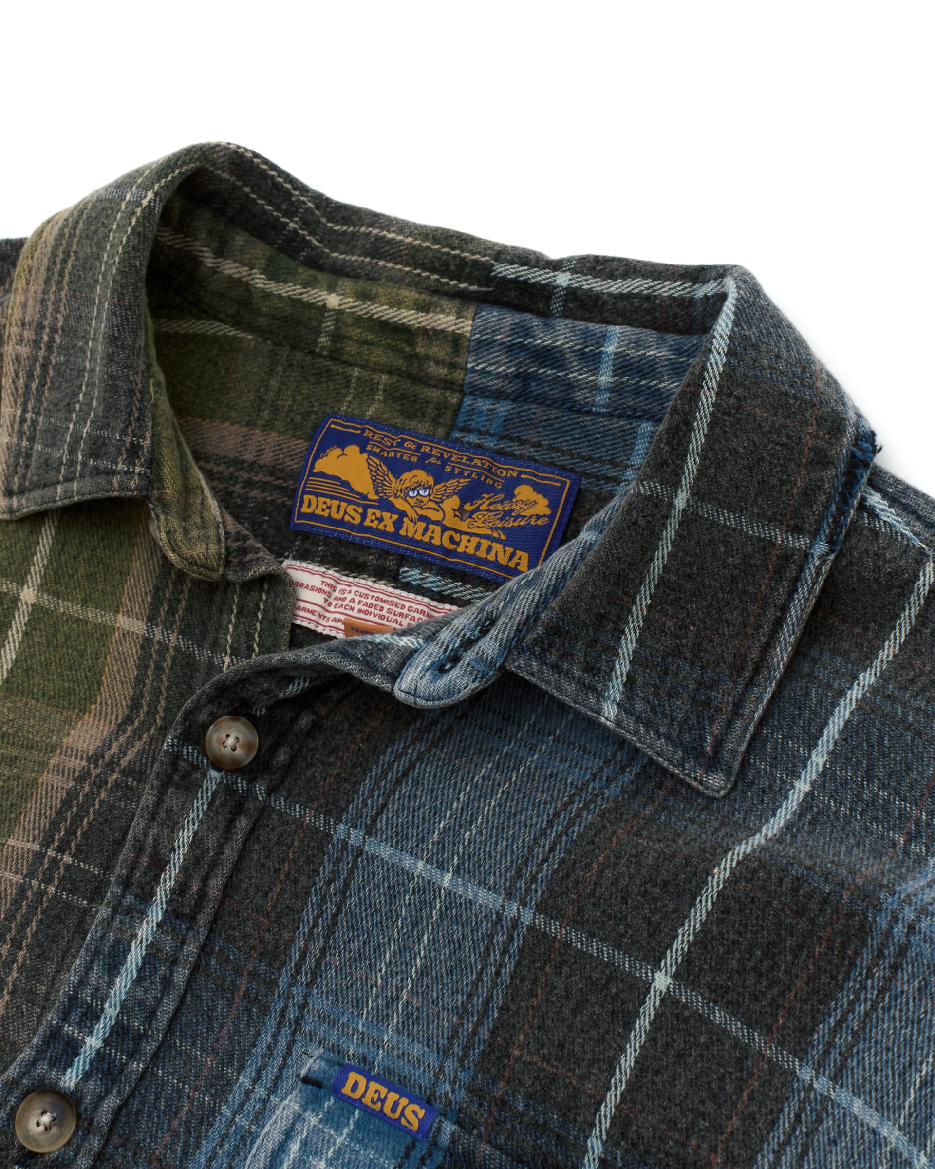 Deus - Genesis Embro Flannel - Blue Check