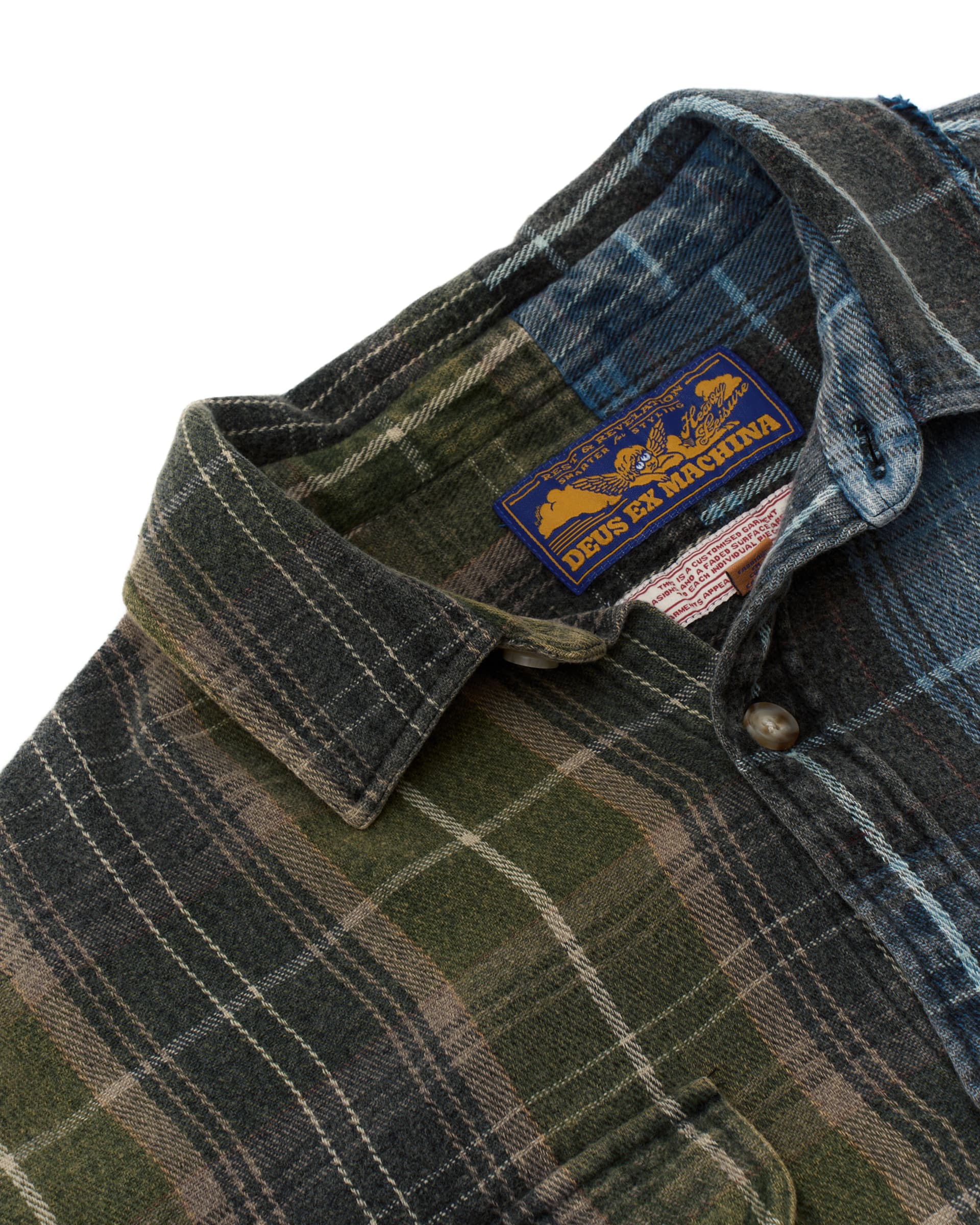 Deus - Genesis Embro Flannel - Blue Check