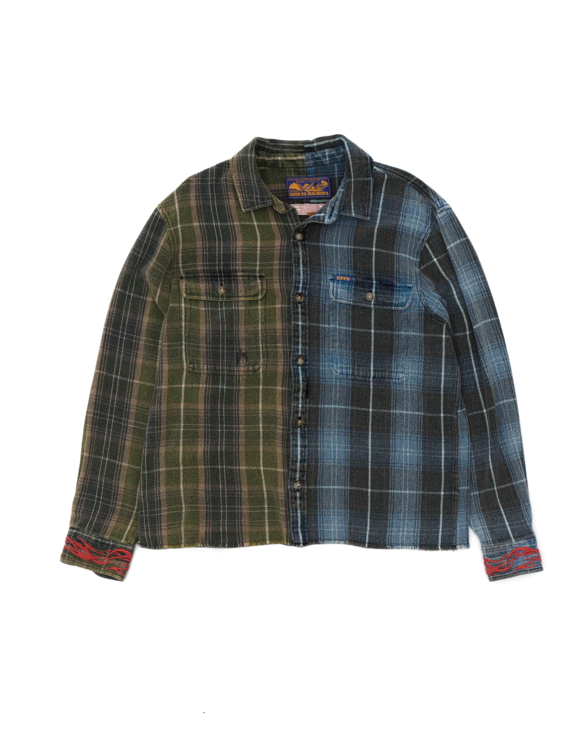 Deus - Genesis Embro Flannel - Blue Check