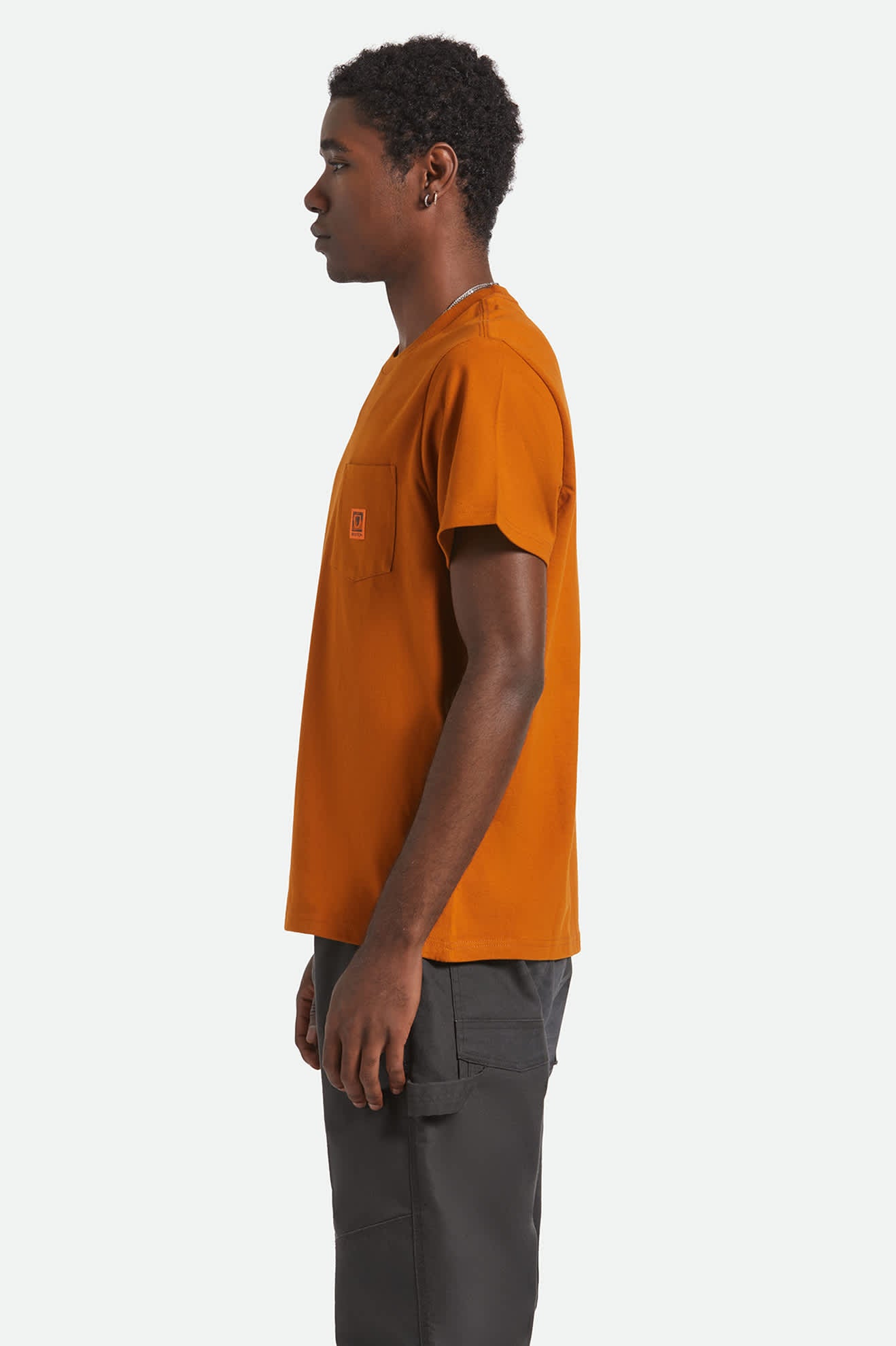Brixton - Union Heavyweight Boxy Pocket Tee - Rustic Caramel