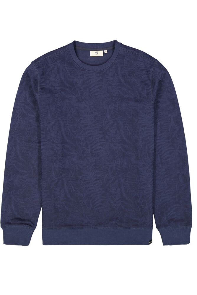 Garcia - Foliage Print Sweatshirt - Marine