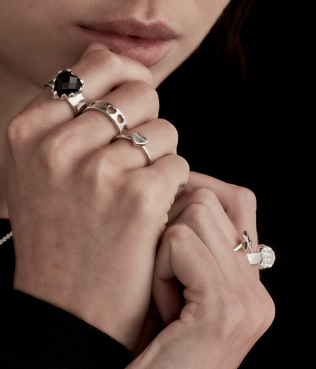 Stolen Girlfriends Club - Heartless Band Ring - Silver