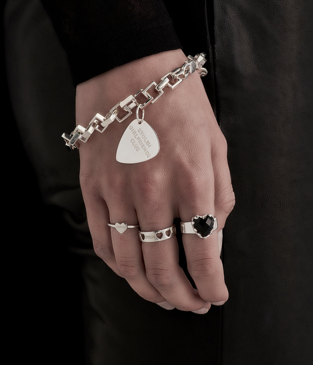 Stolen Girlfriends Club - Heartless Band Ring - Silver