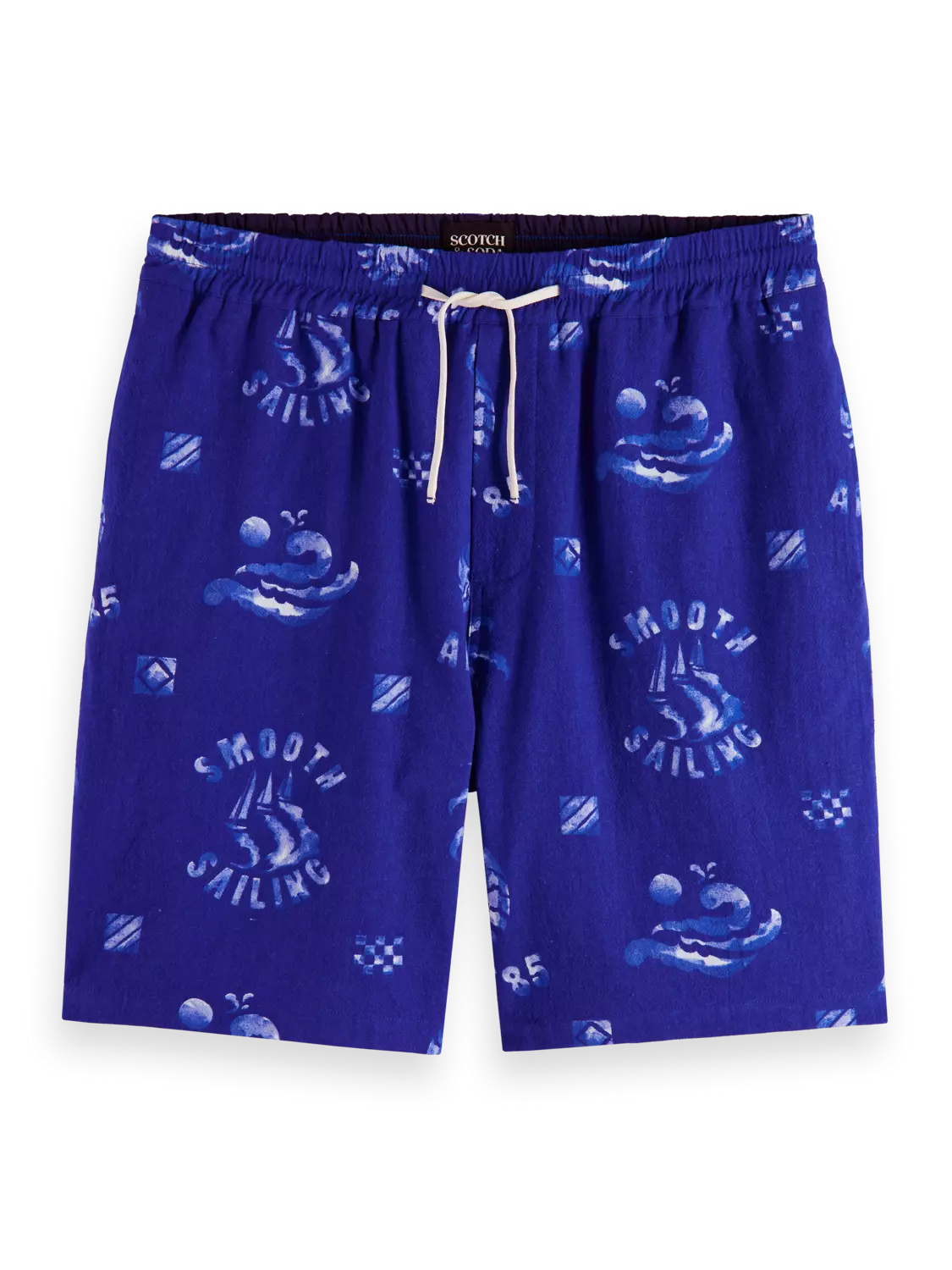 Scotch & Soda - Fave Printed Short - Blue Smooth Sailing AOP