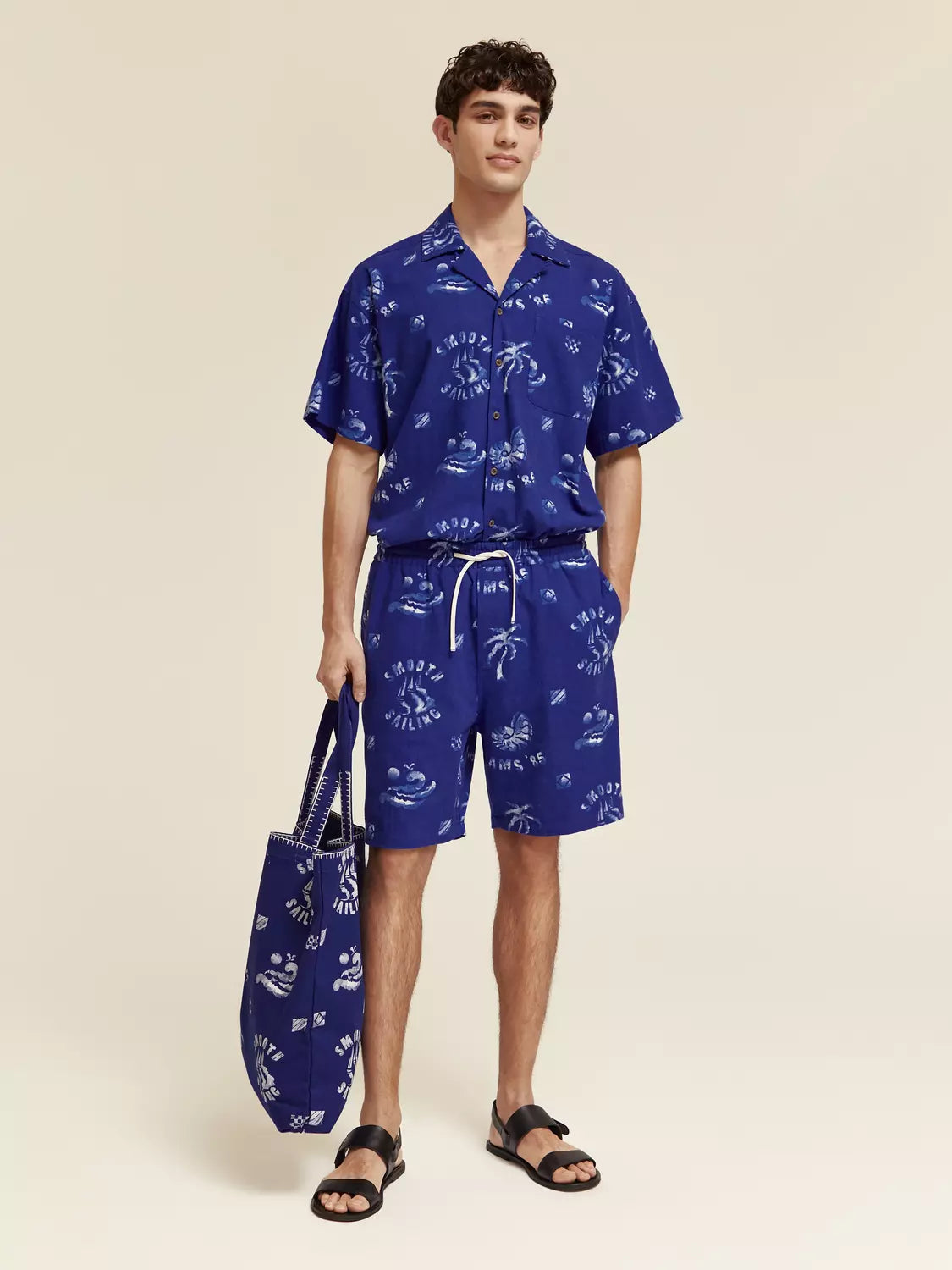 Scotch & Soda - Fave Printed Short - Blue Smooth Sailing AOP