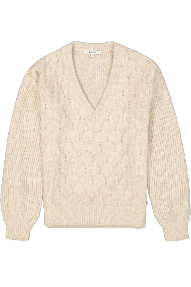 Garcia - Patterned Knit Sweater - Sand Melee