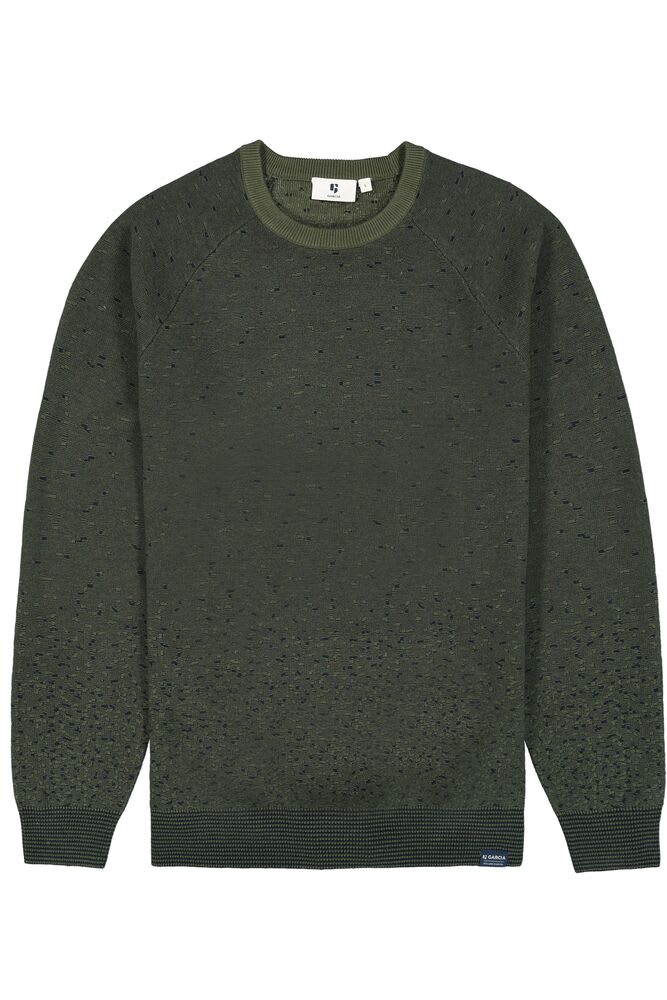 Garcia - Speckle Print Knit Sweater - Dark Green