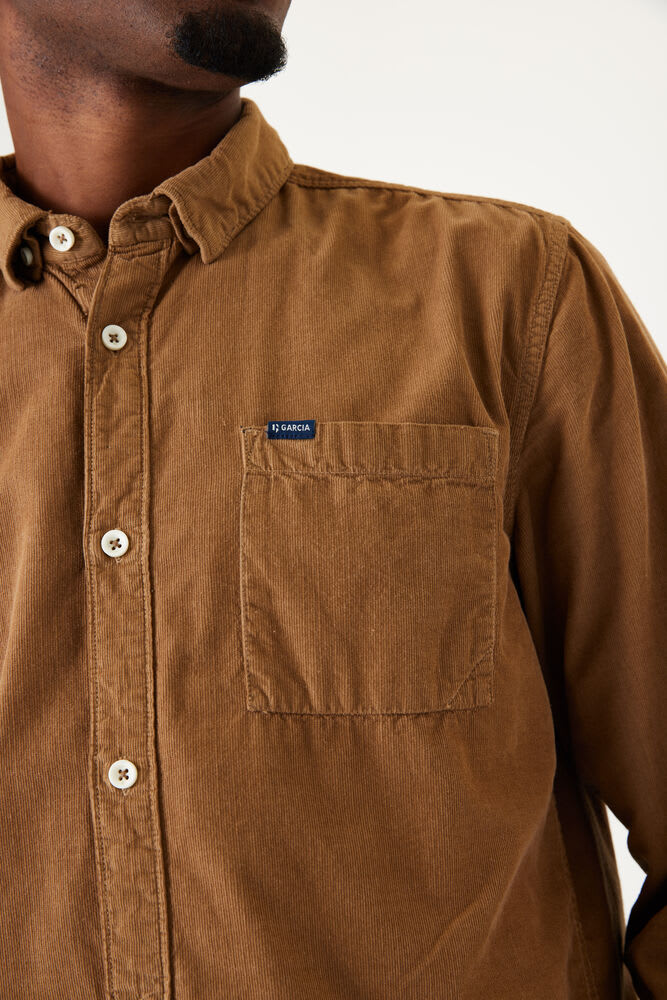 Garcia - Chest Pocket Corduroy LS Shirt - Golden Brown