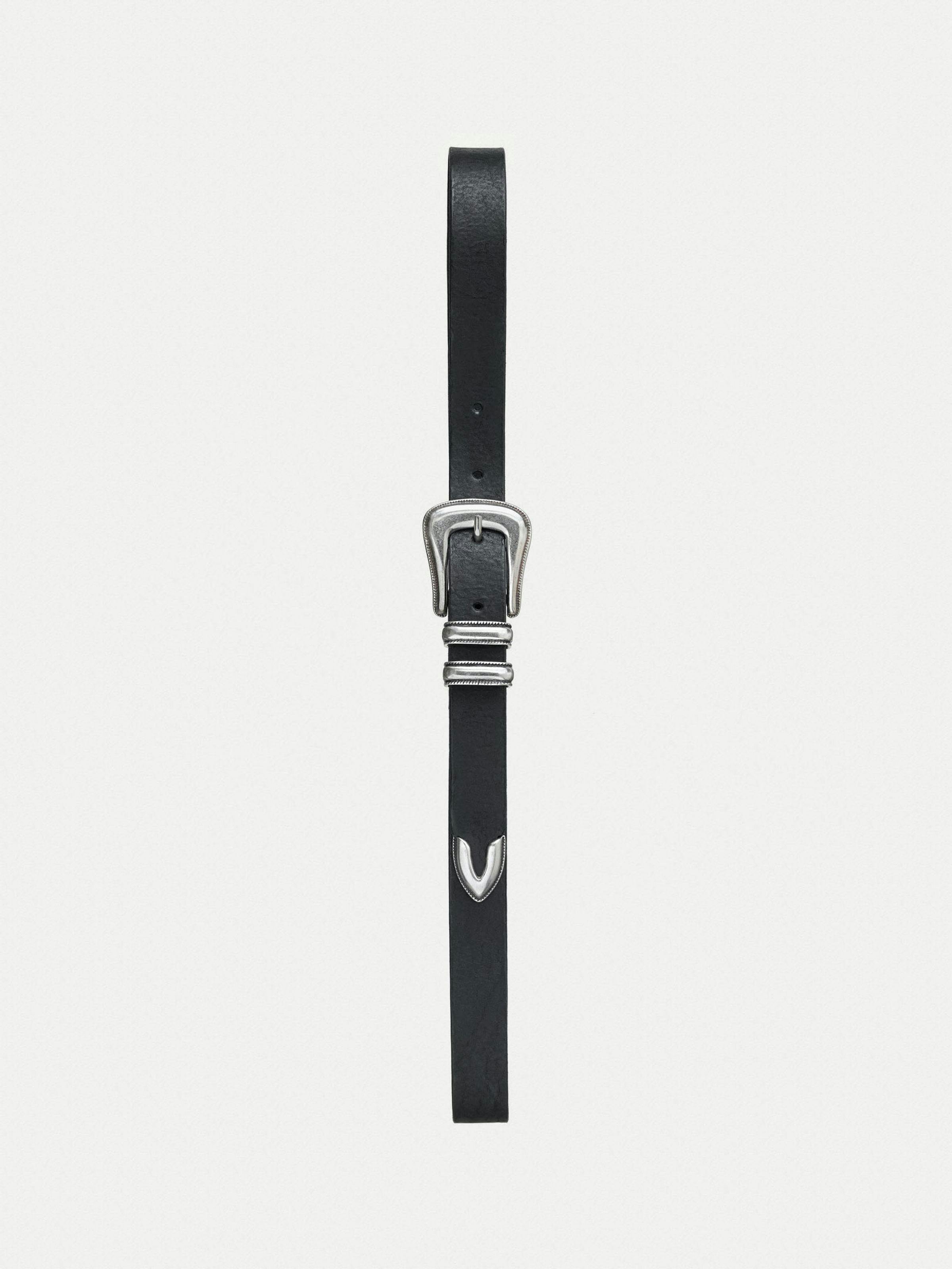 Nudie - Western Silver Belt - Black