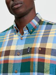 Ben Sherman - Brushed Check LS Shirt - Riviera Blue