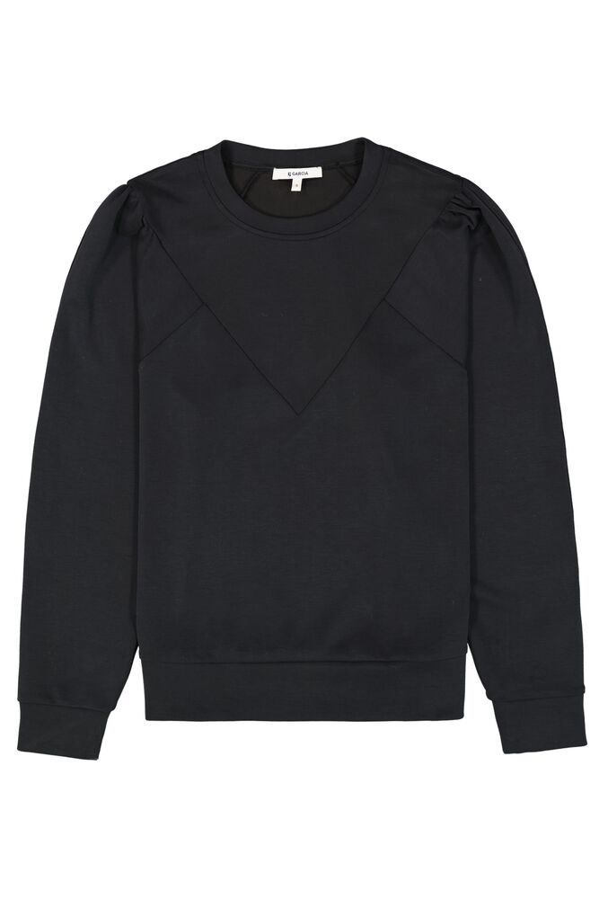 Garcia - Lightweight Panelled Sweatshirt - Black
