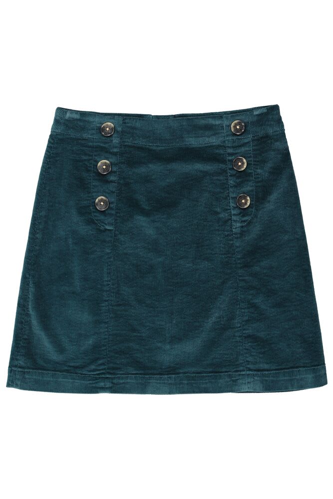 Garcia - Corduroy A-Line Skirt - Royal Petrol