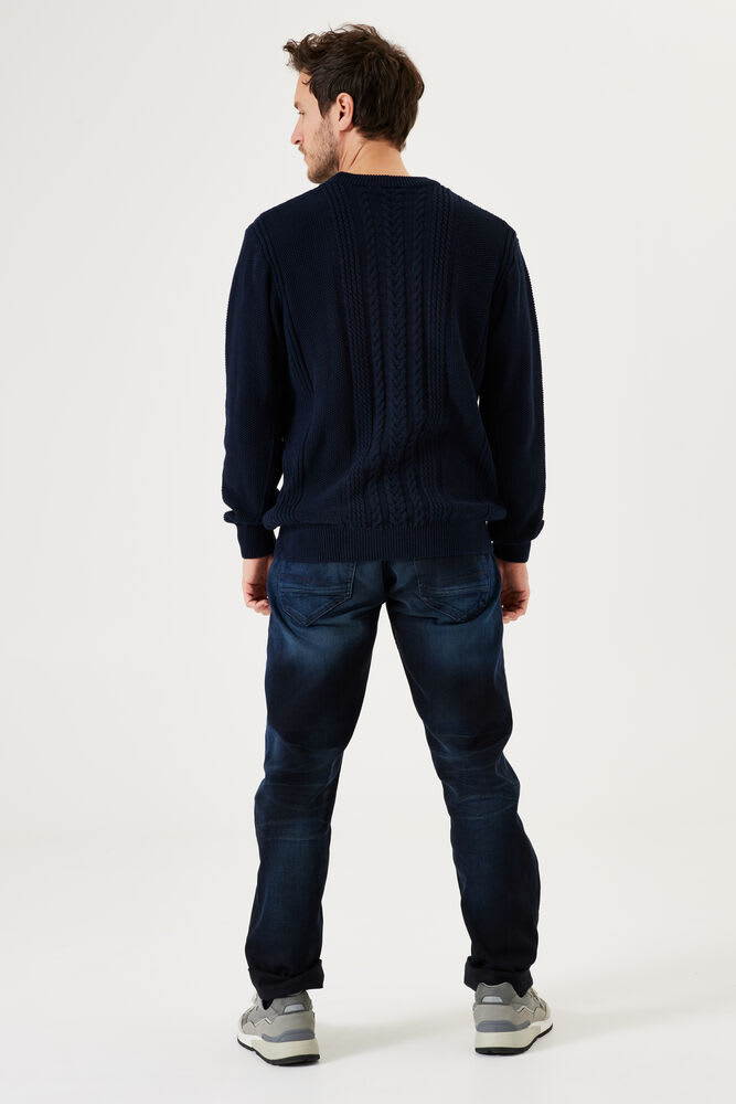 Garcia - Cable Knit Sweater - Dark Moon