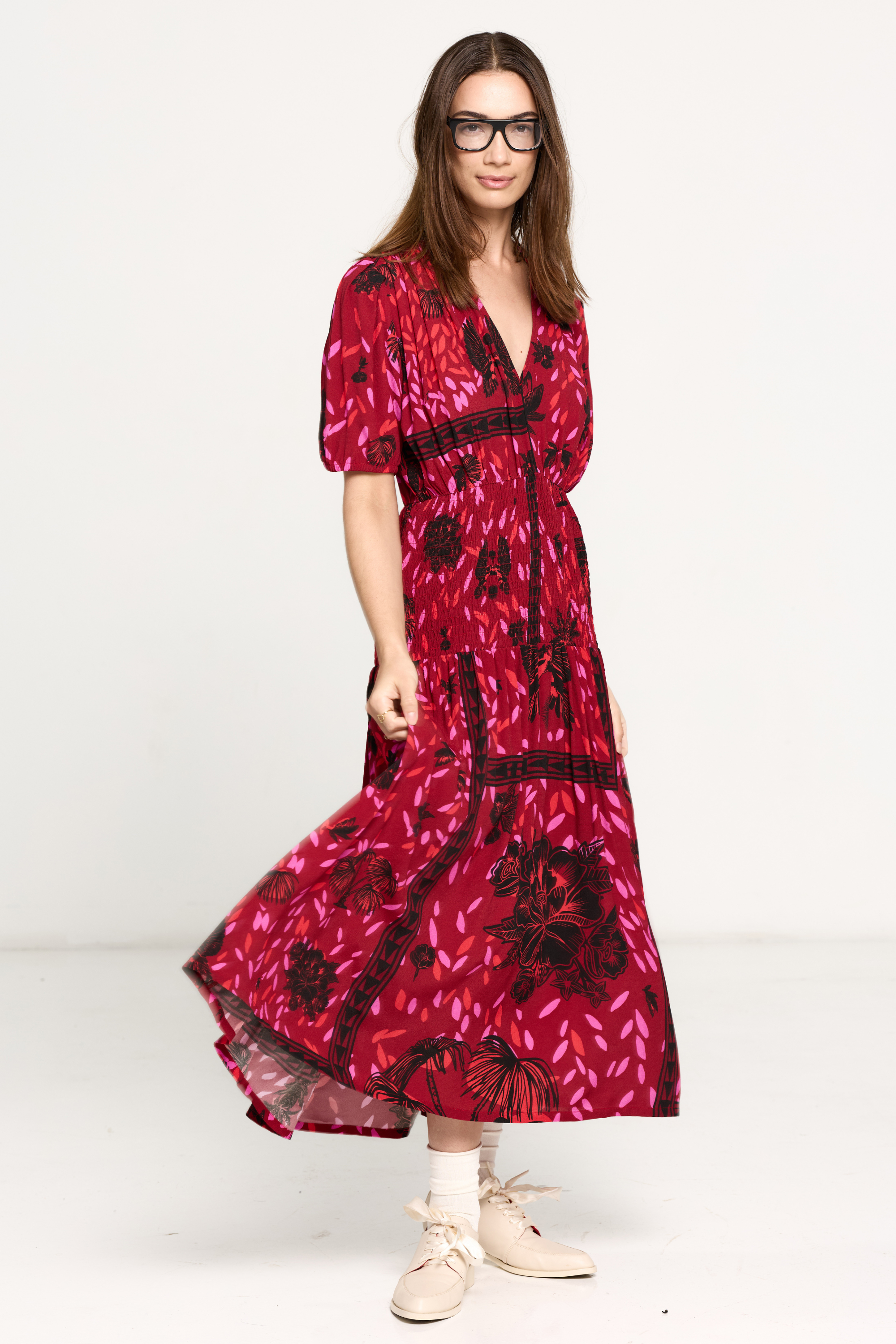 Salasai - Jezebel Dress - Wild Cherry