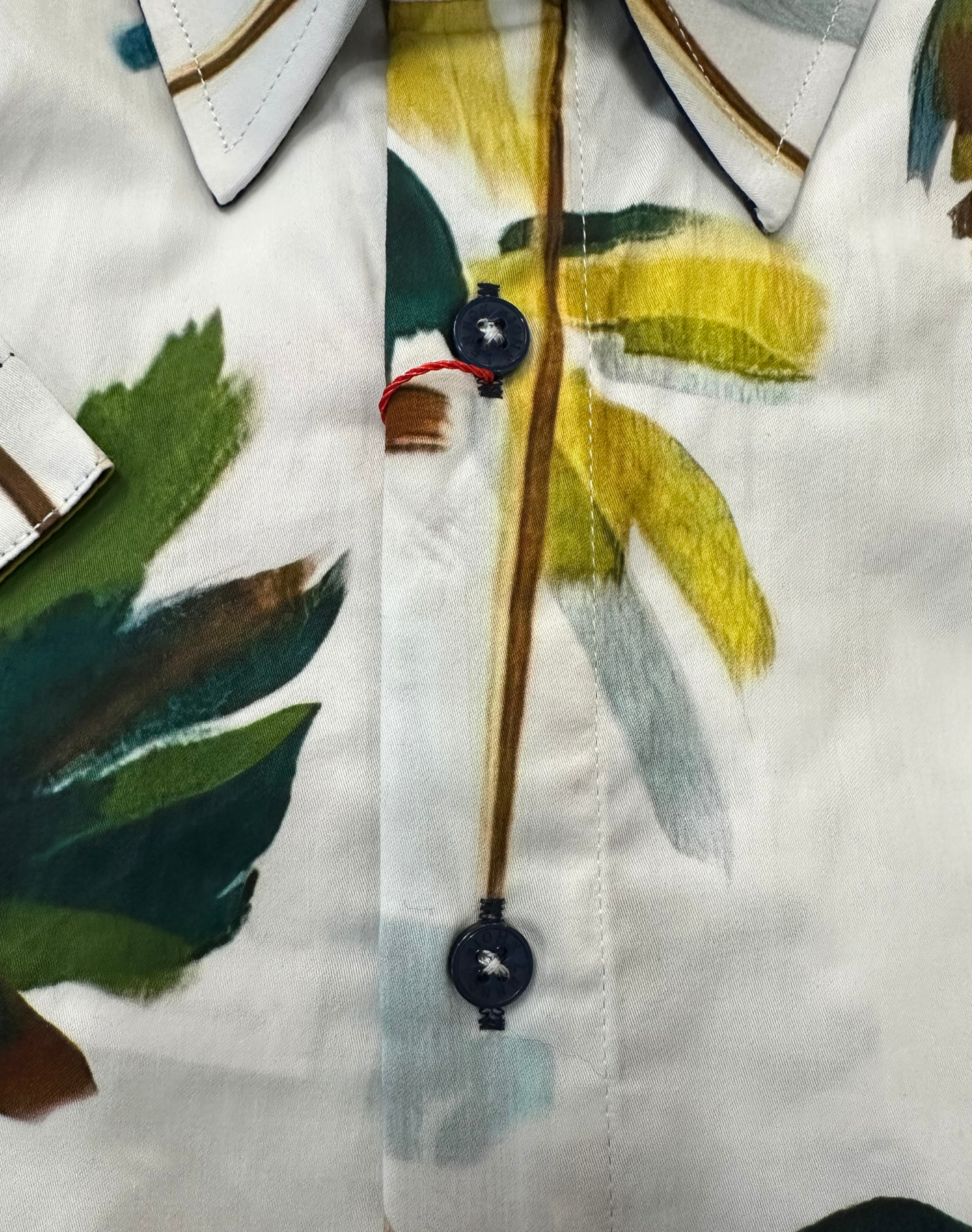 English Laundry - John Lennon SS Shirt - Palm Tree White Multi