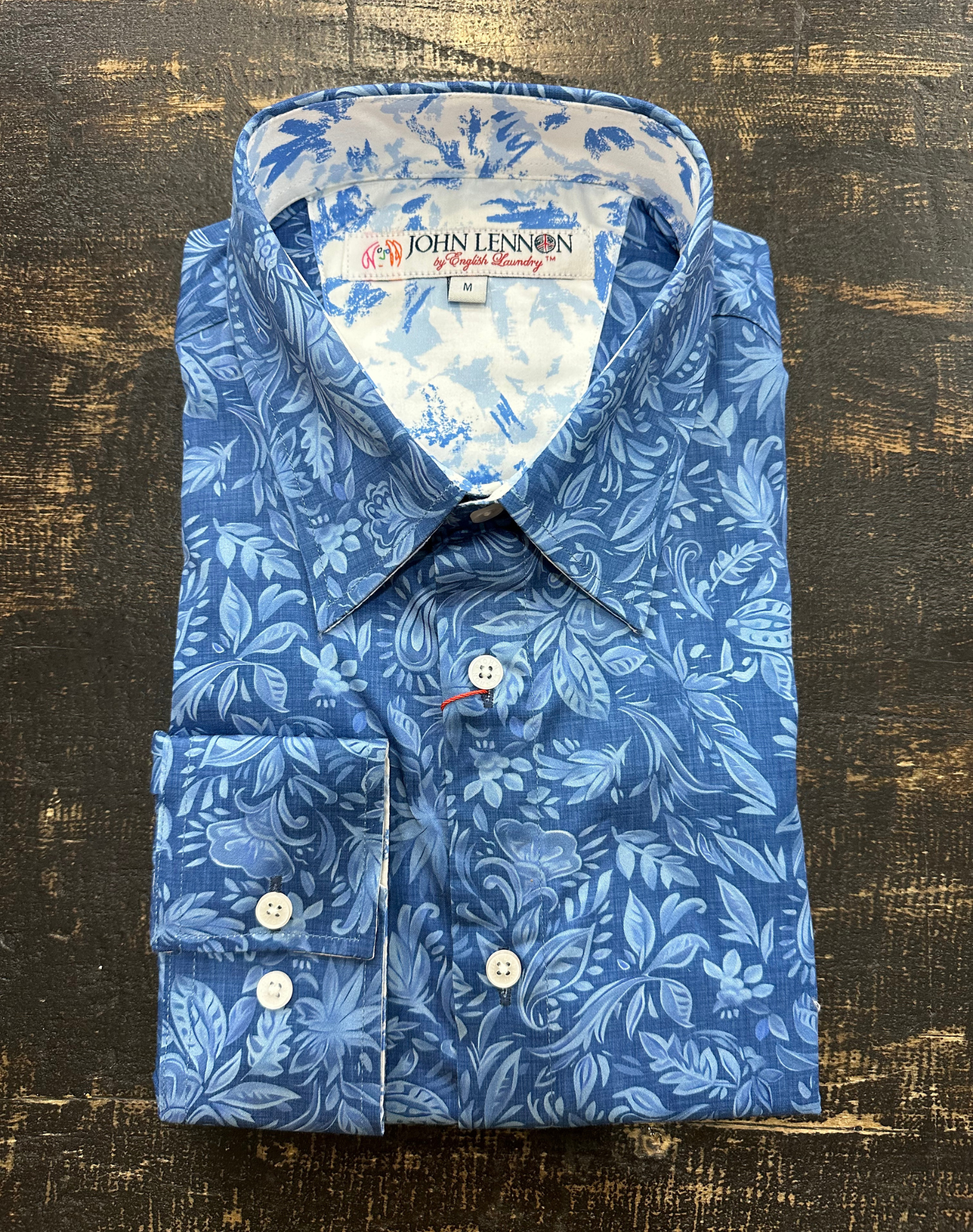 English Laundry - John Lennon LS Shirt - Garden Blue