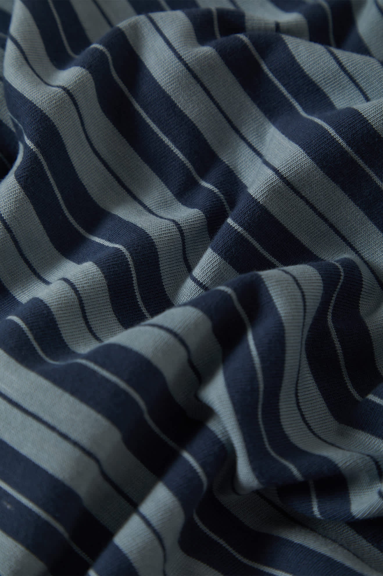 Brixton - Nova Stripe Pocket Tee - Midnight Blue/Future Grey Worn Wash