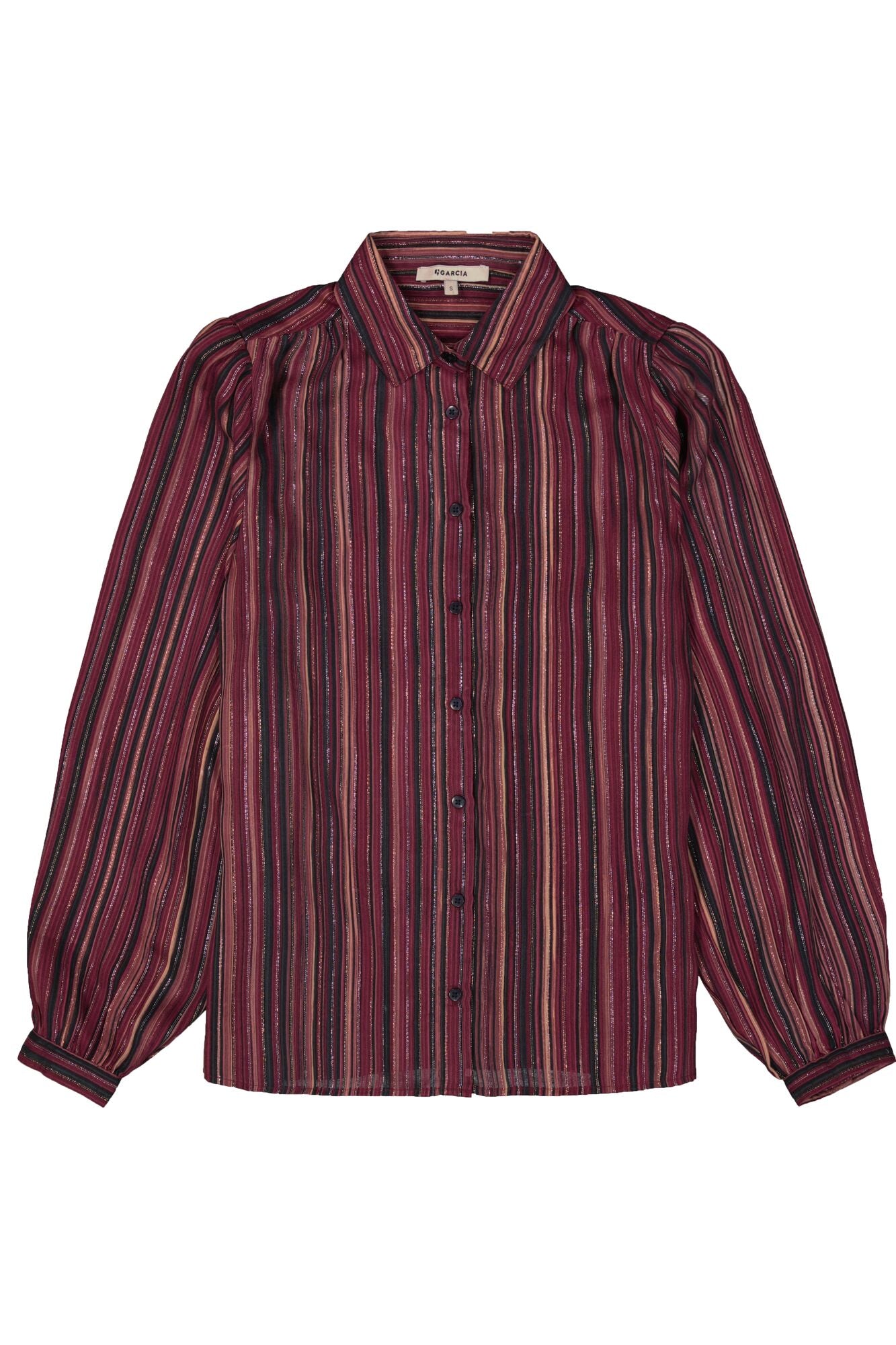 Garcia - Retro Metallic LS Shirt - Scarlet Oak