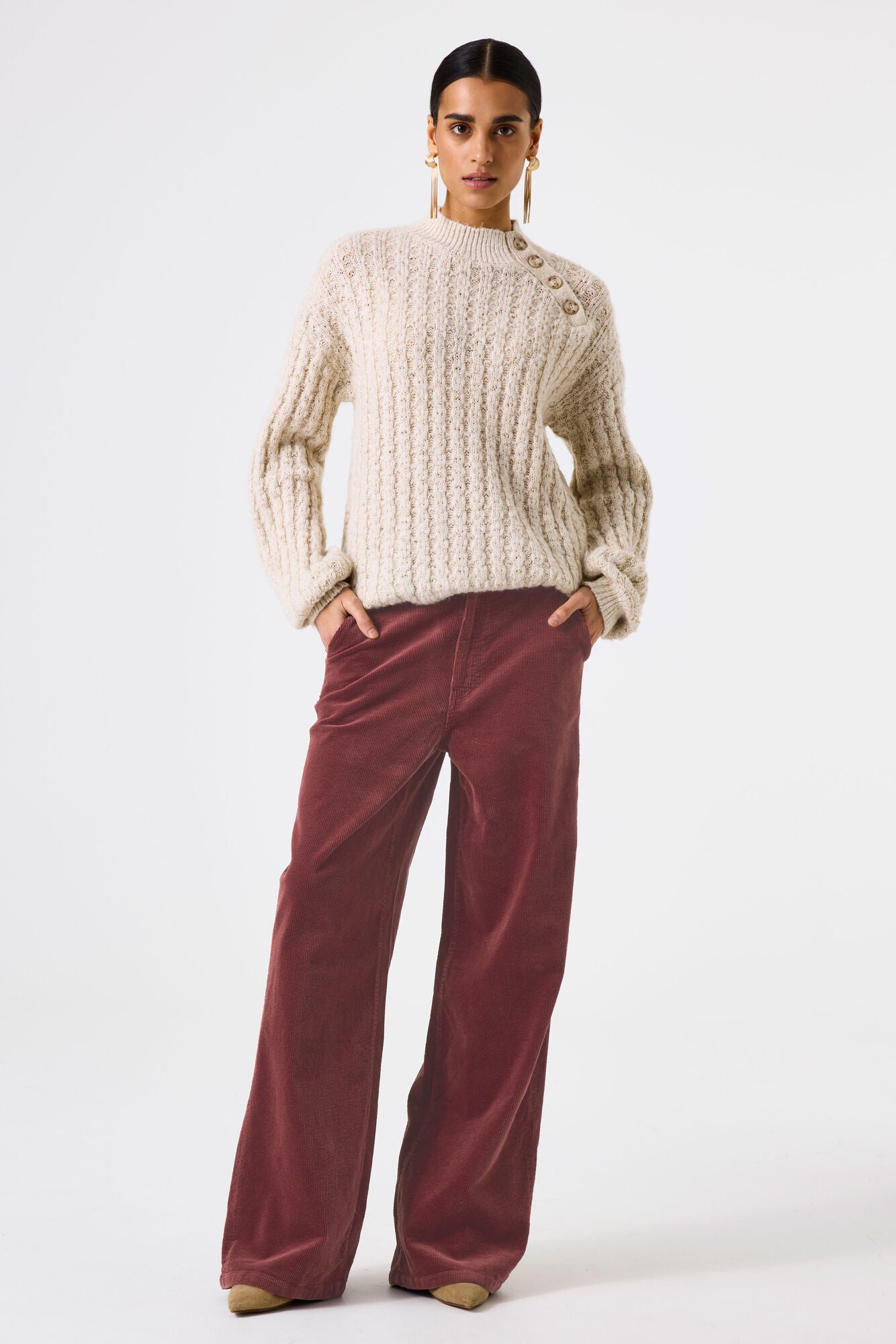 Garcia - Corduroy Pant - Scarlet Oak