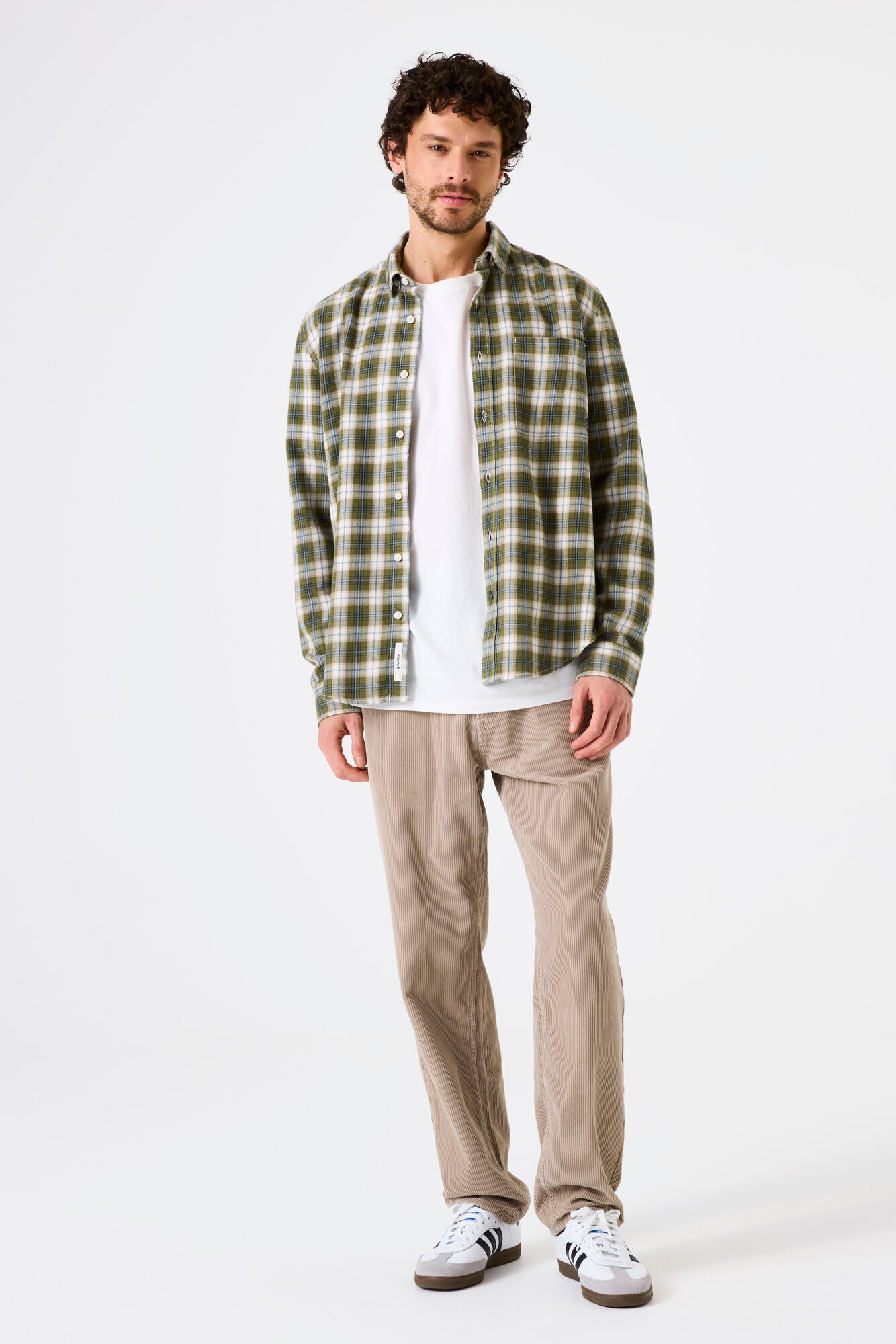 Garcia - Checked Flannel LS Shirt - Green Moss