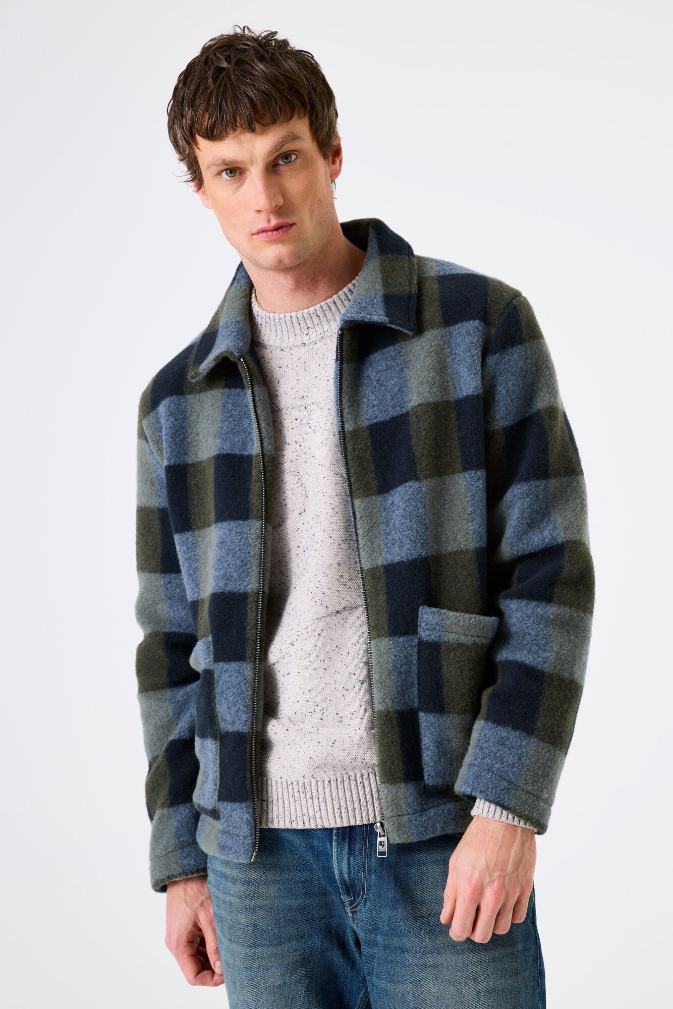 Garcia - Checked Jacket - Green Moss