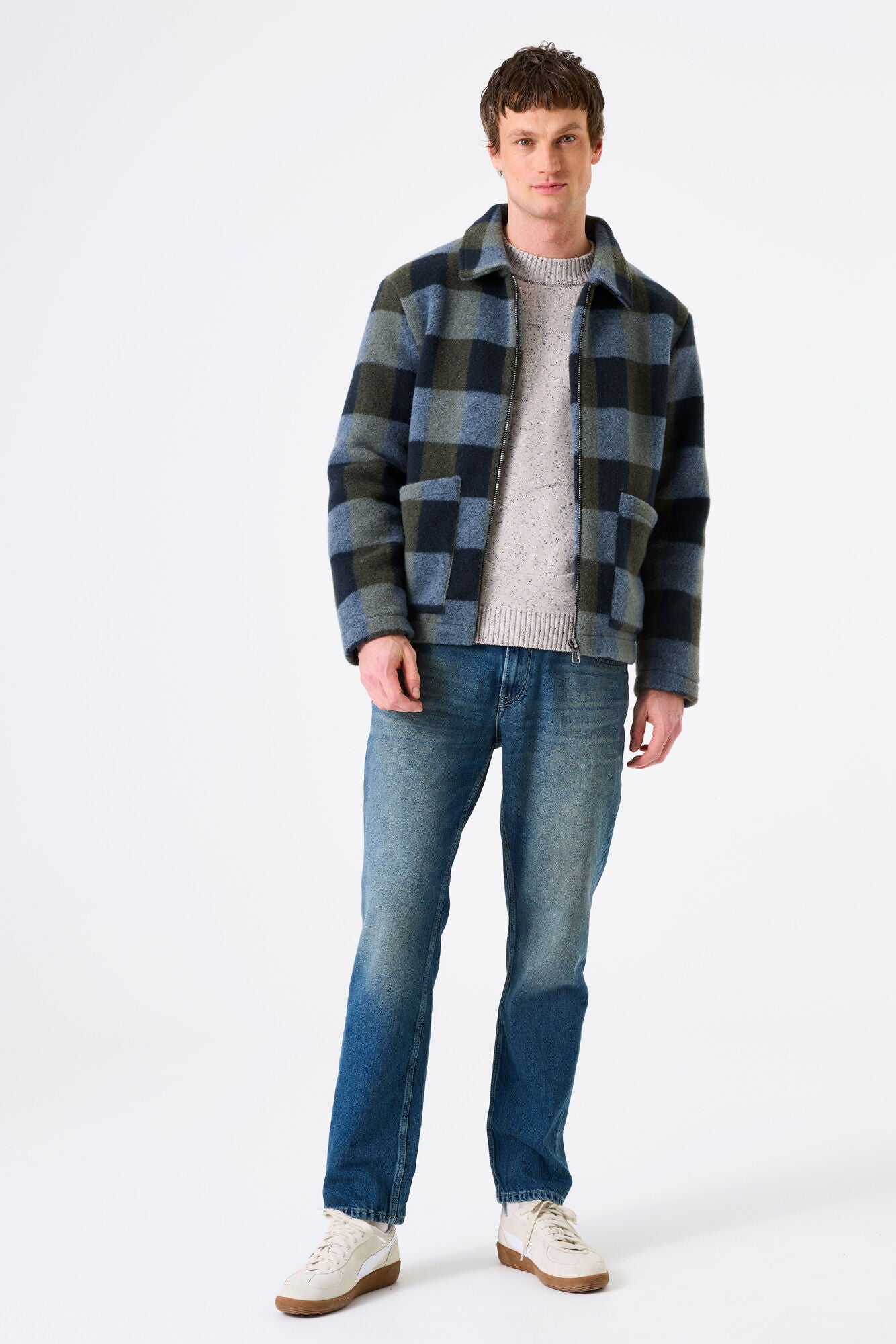 Garcia - Checked Jacket - Green Moss