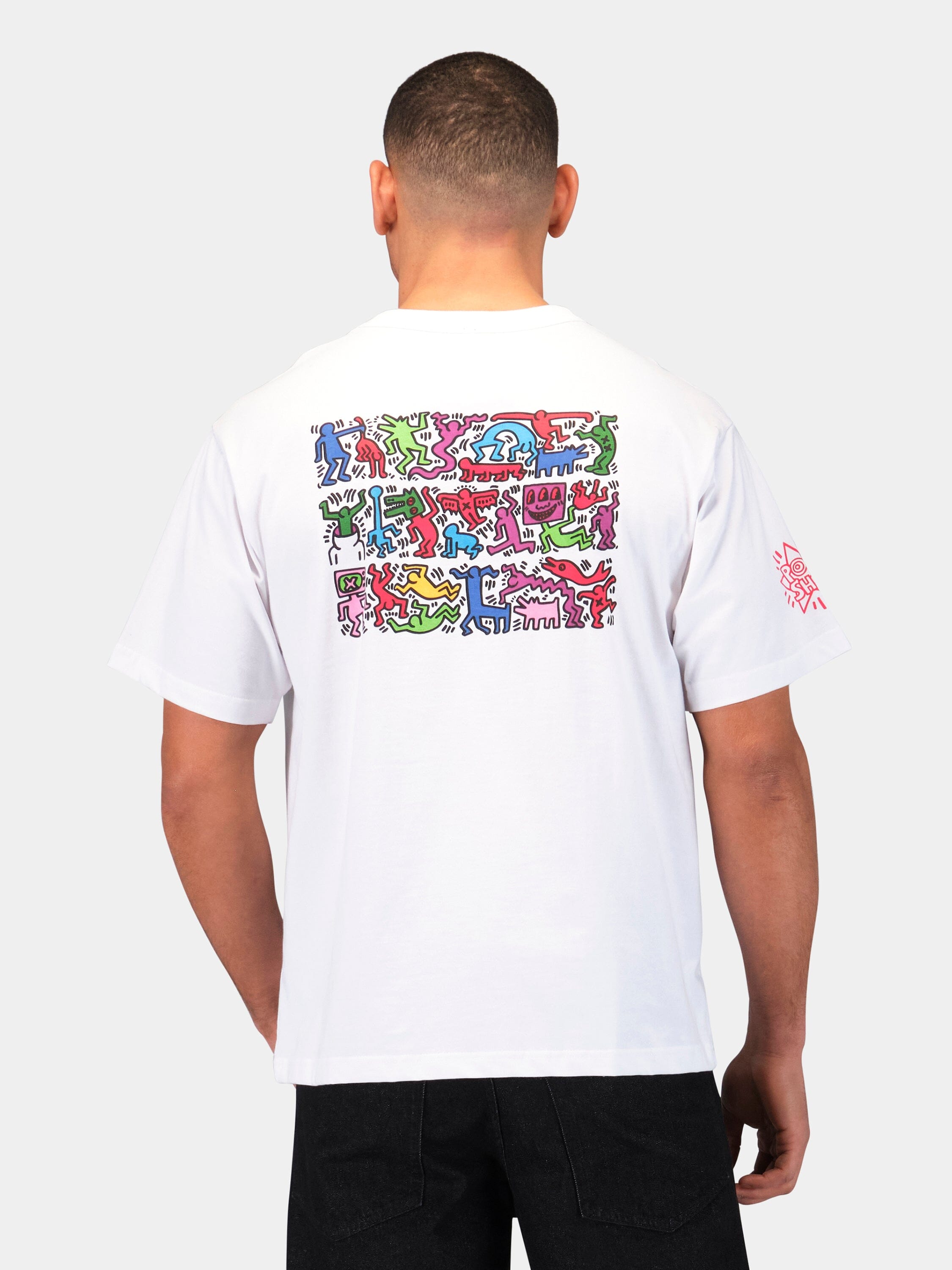 Alpha Ind. - Keith Haring X Alpha Heart Man Graphic Tee - White