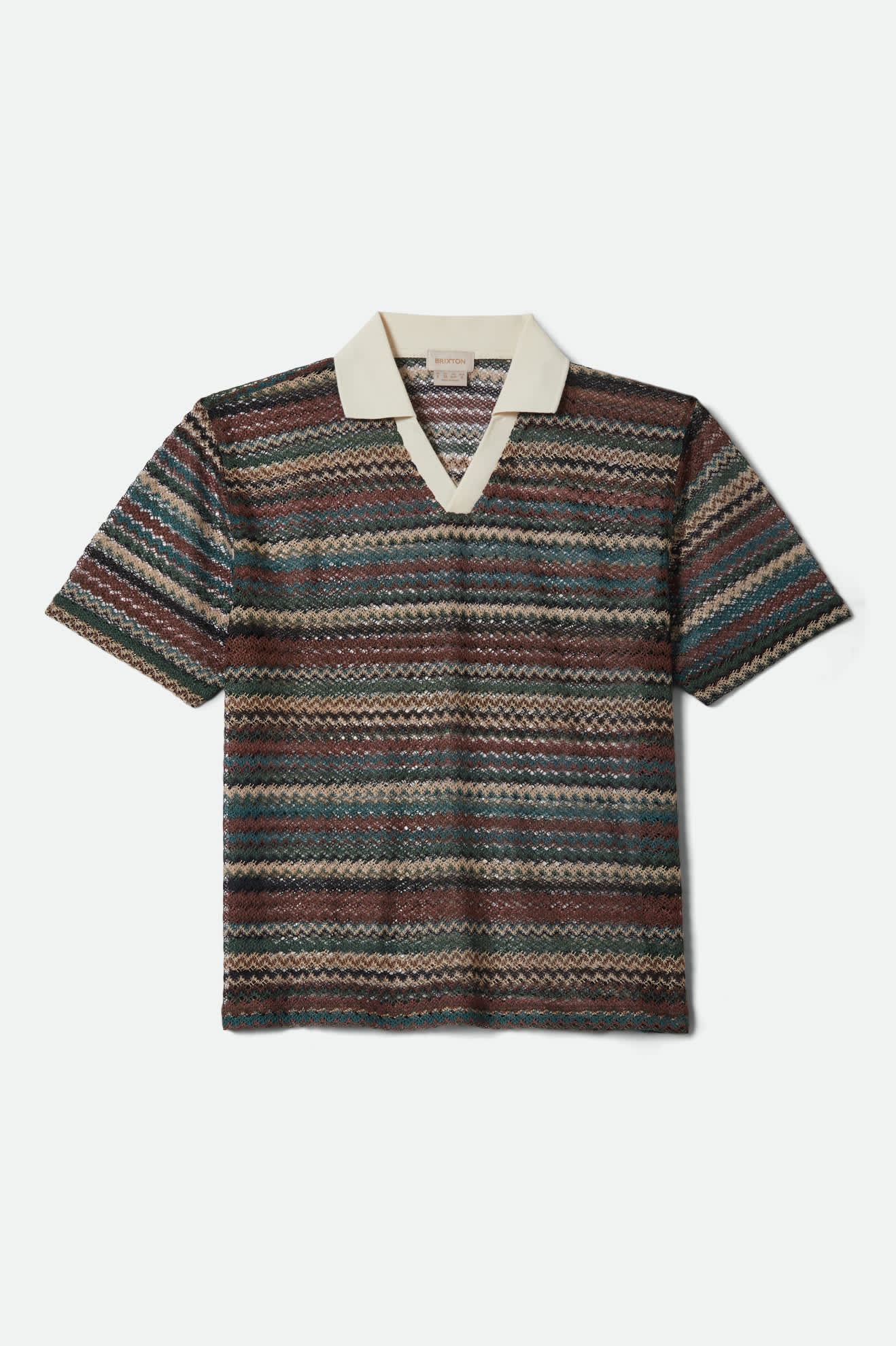Brixton - Varsity Tee - Multi Retro Stripe