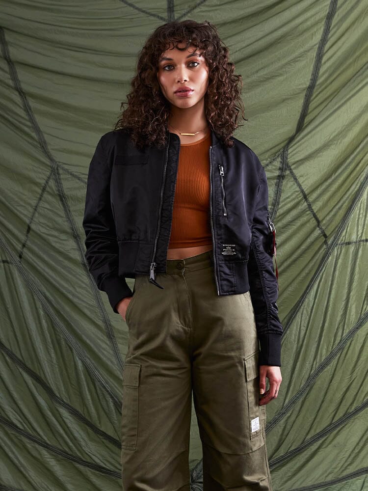Alpha Ind. - L-2B Cropped Gen II Bomber Jacket - Black