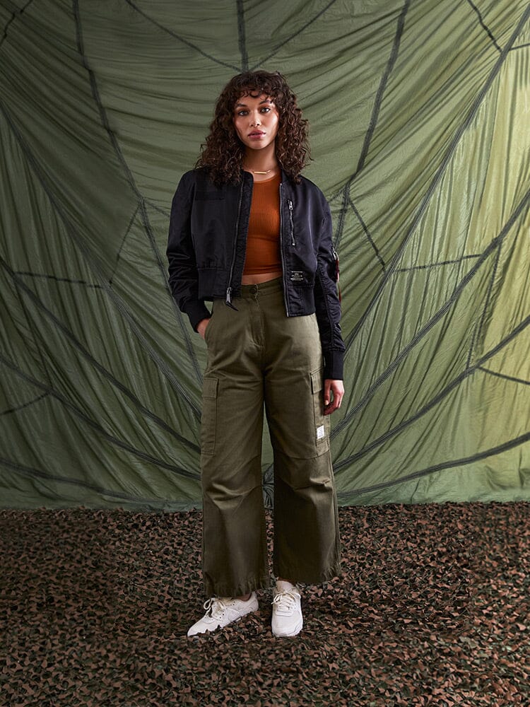 Alpha Ind. - L-2B Cropped Gen II Bomber Jacket - Black