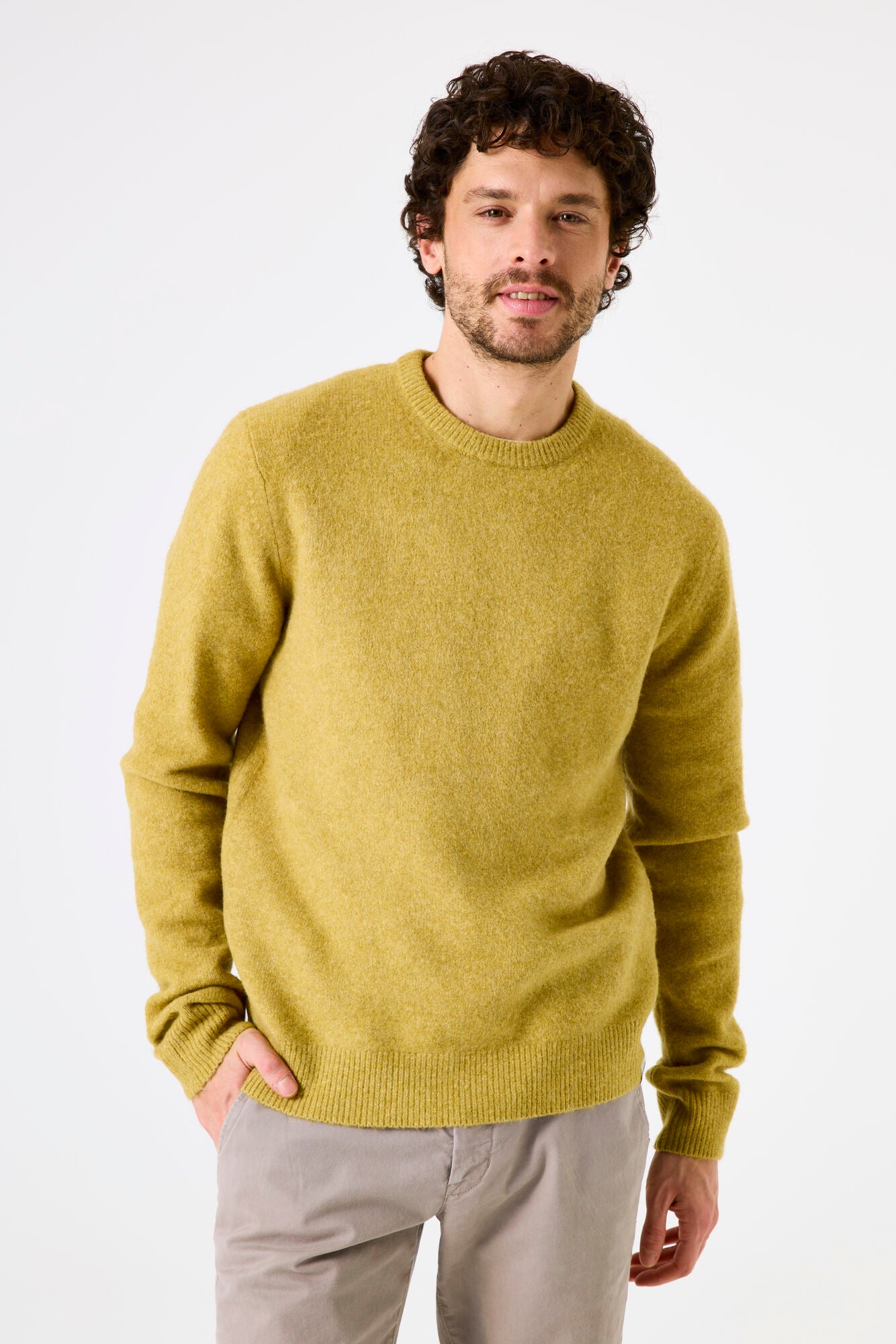 Garcia - Timeless Knit Pullover - Yellowwood