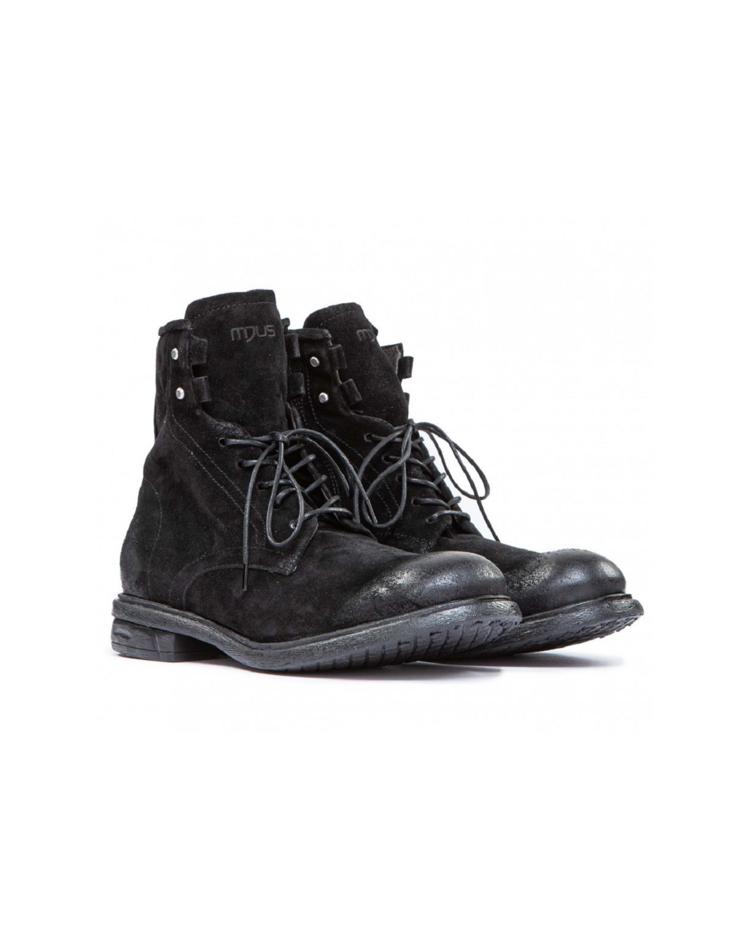 MJUS - Laced Leather Boots - Nero